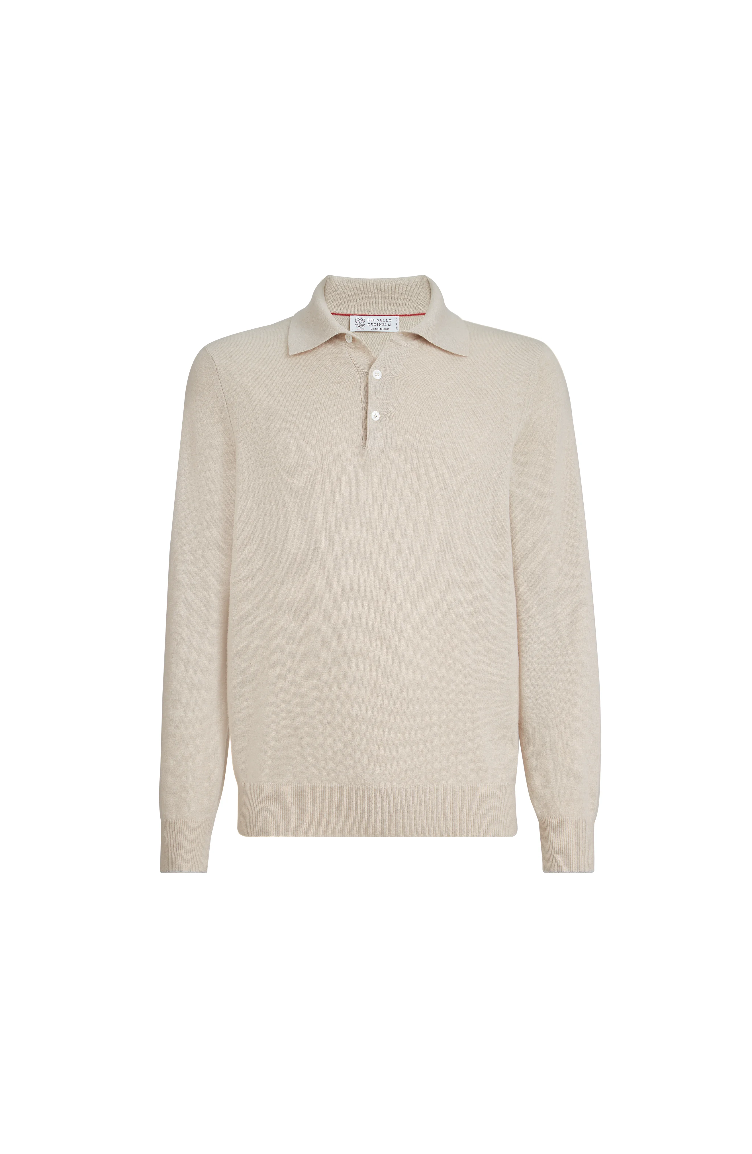 Brunello Cucinelli Cashmere knit polo shirt in Sand at Nordstrom - 1