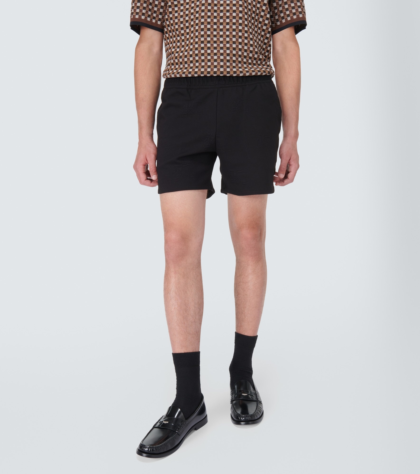 EKD jacquard cotton-blend shorts - 3