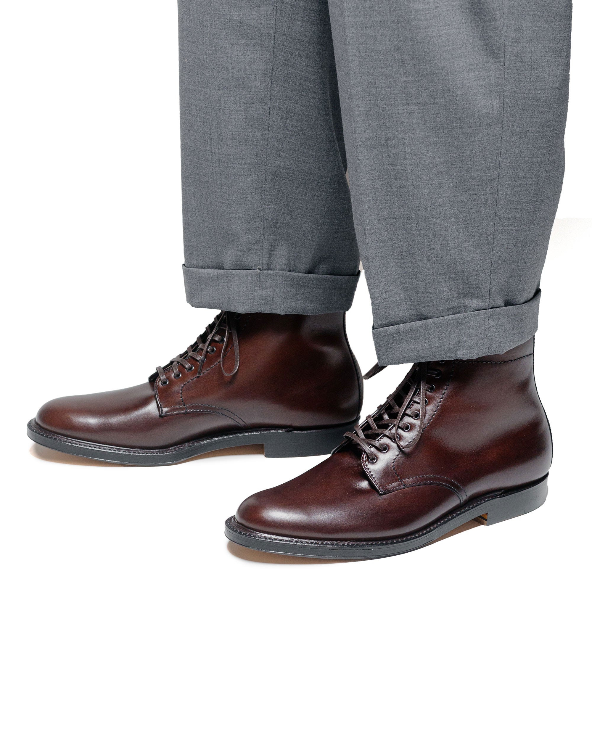 Plain Toe Boot Dark Brown Calfskin G2804 - 5