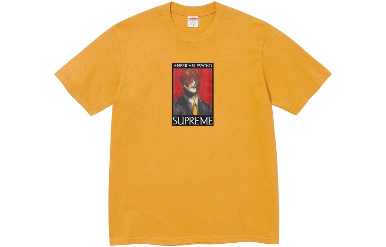 Supreme FW23 Week7 American Psycho T-shirt 'Yellow' SUP-FW23-131 - 2