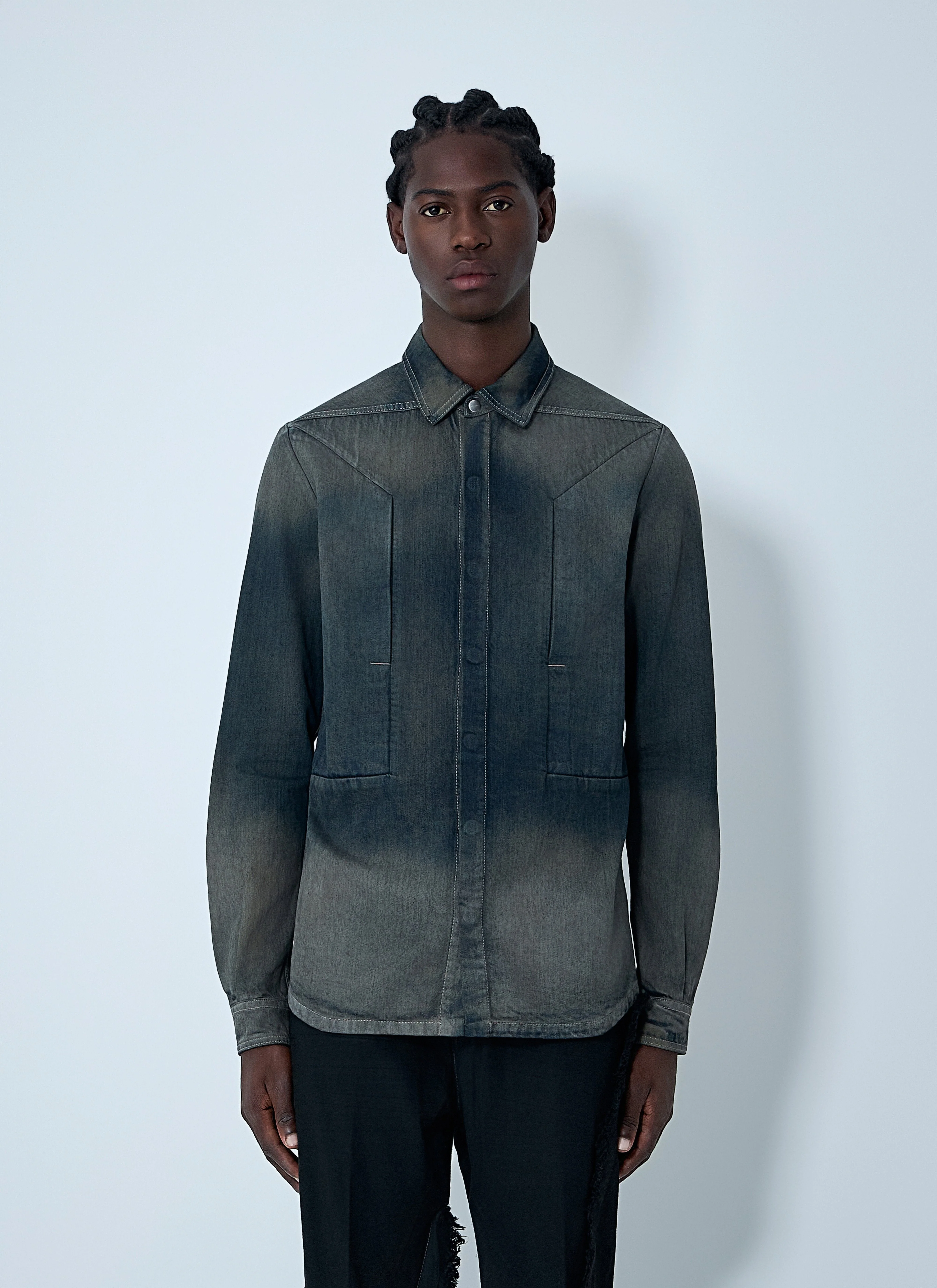 Rick Owens Men Fogpocket Shirt - 1