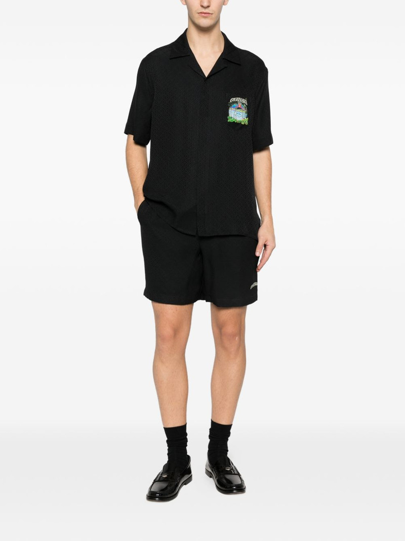 CASABLANCA Volcano silk shorts outlook