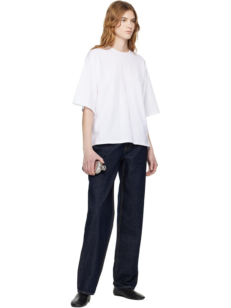 Loulou de Saison Navy Samur LDS Boyfriend Organic Denim Jeans outlook