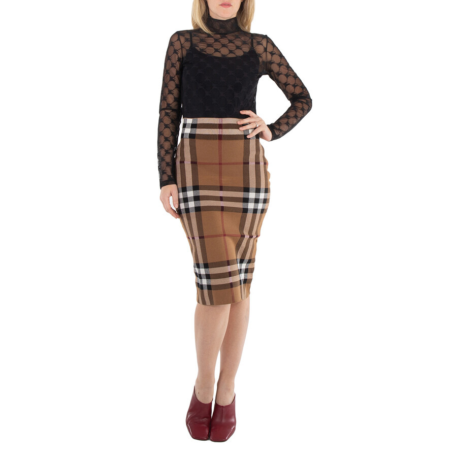 Burberry Equestrian Knight Stretch Tulle Bodysuit - 4