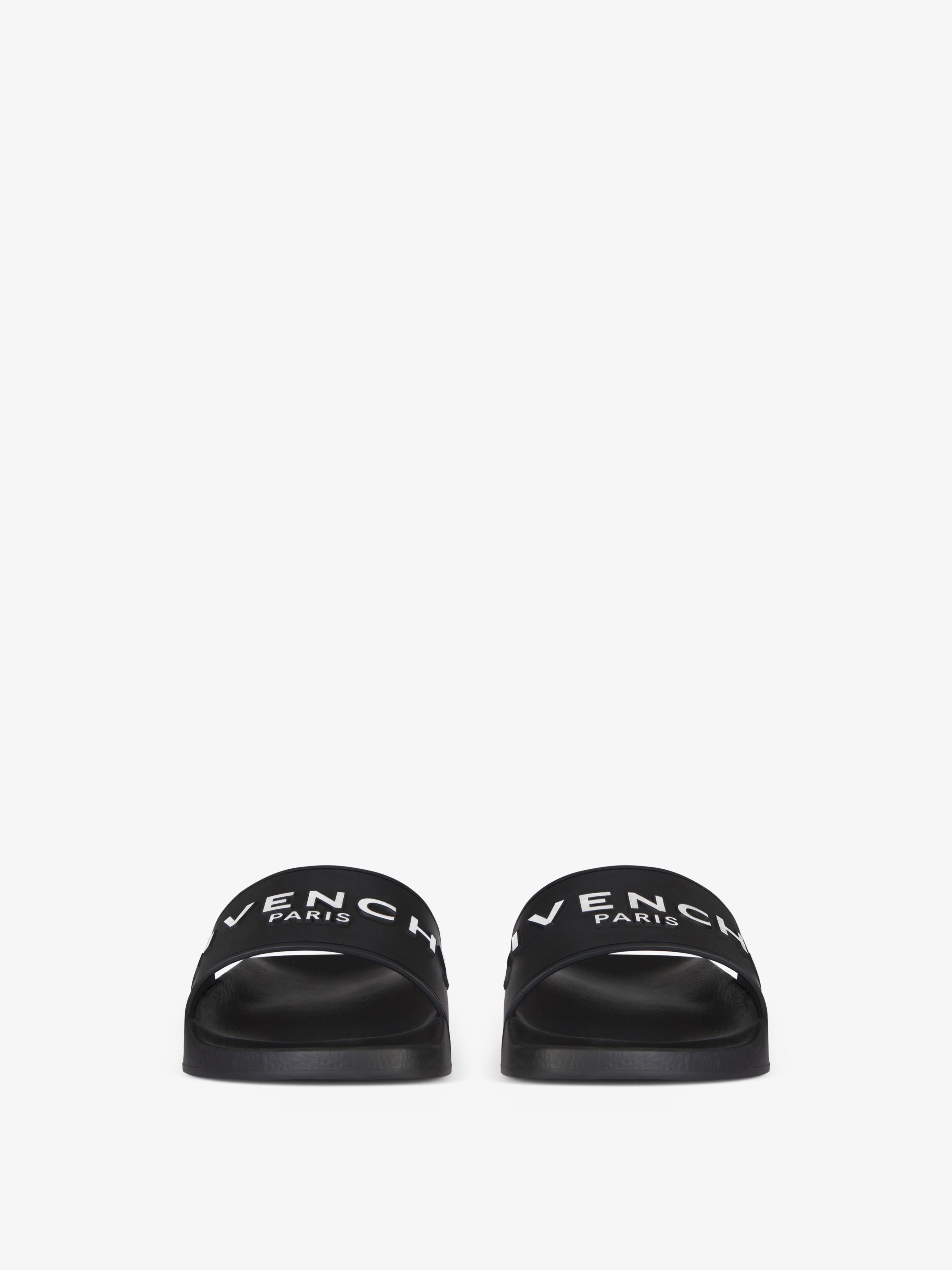 Givenchy SLIDE FLAT SANDALS IN RUBBER | REVERSIBLE