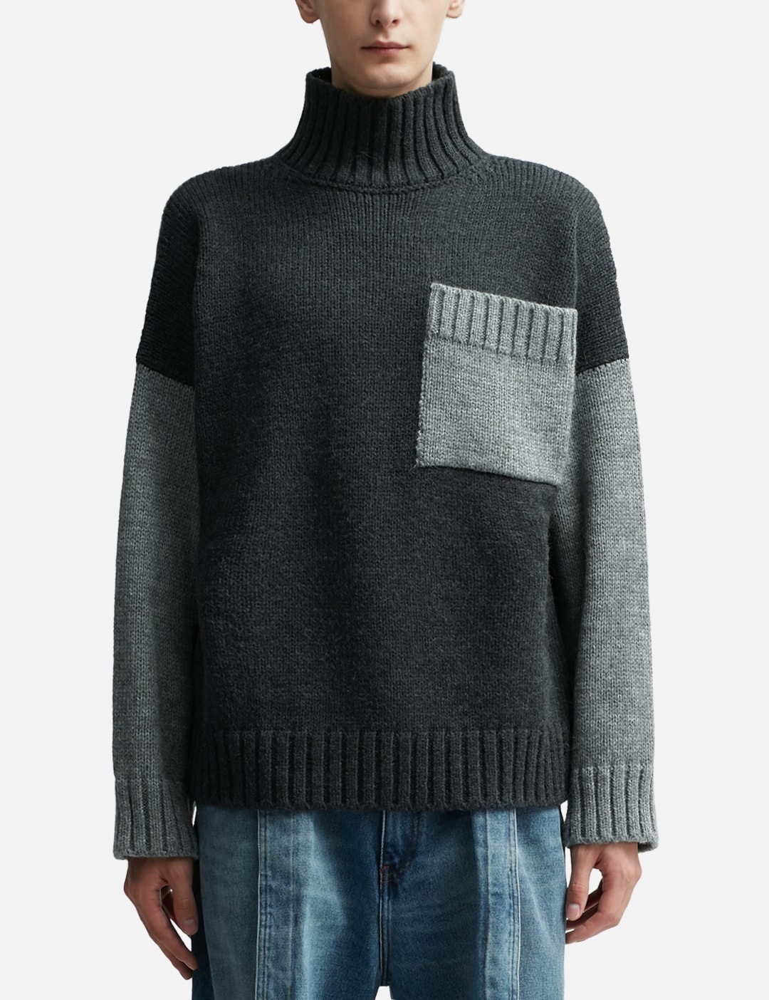 PATCH POCKET TURTLENECK JUMPER - 3