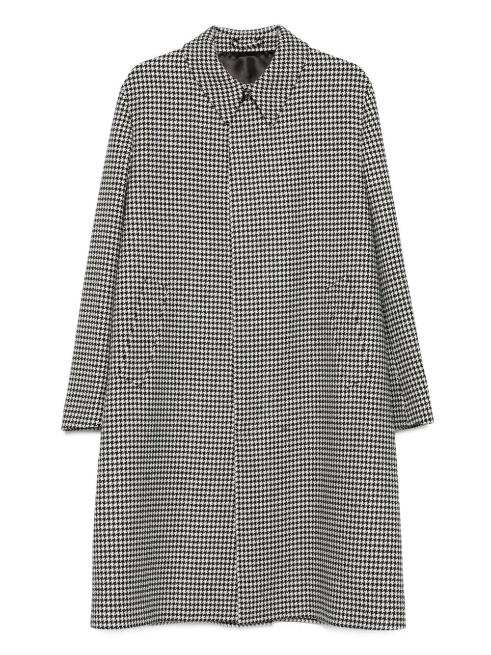 houndstooth wool coat - 1