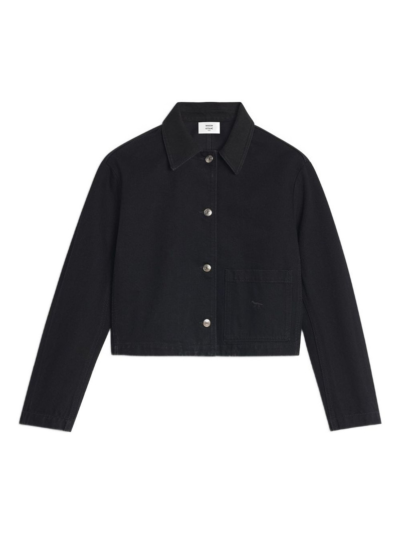 pocket button cotton denim jacket 1