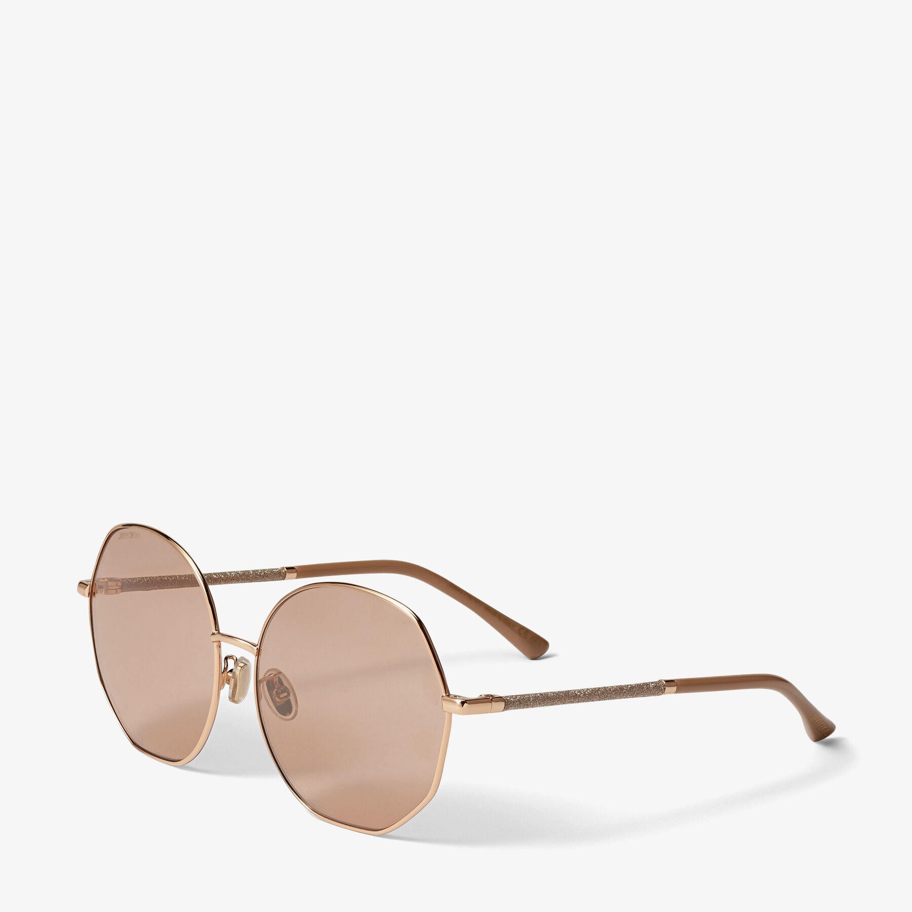 Coral
Copper Gold Sunglasses with Glitter - 3