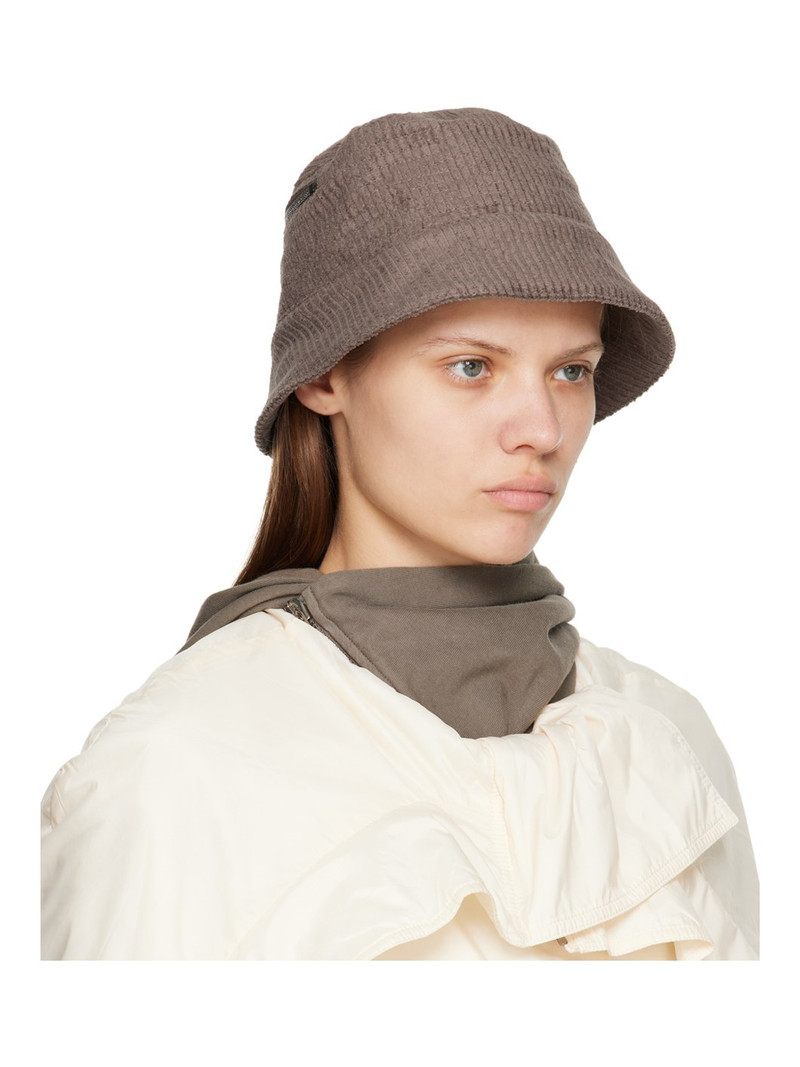 Rick Owens DRKSHDW Gray Gilligan Bucket Hat outlook