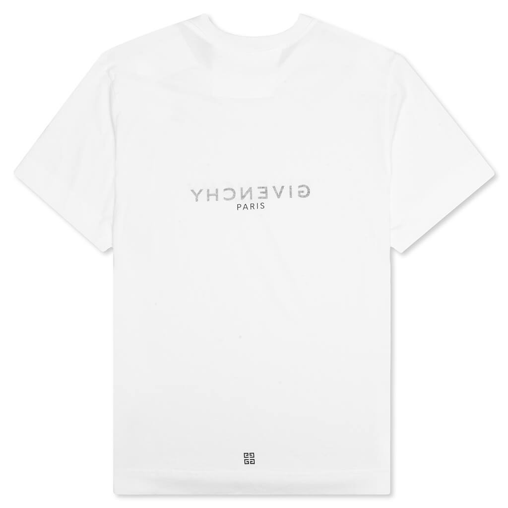 GIVENCHY SLIM FIT REVERSE PRINT T-SHIRT - WHITE - 2