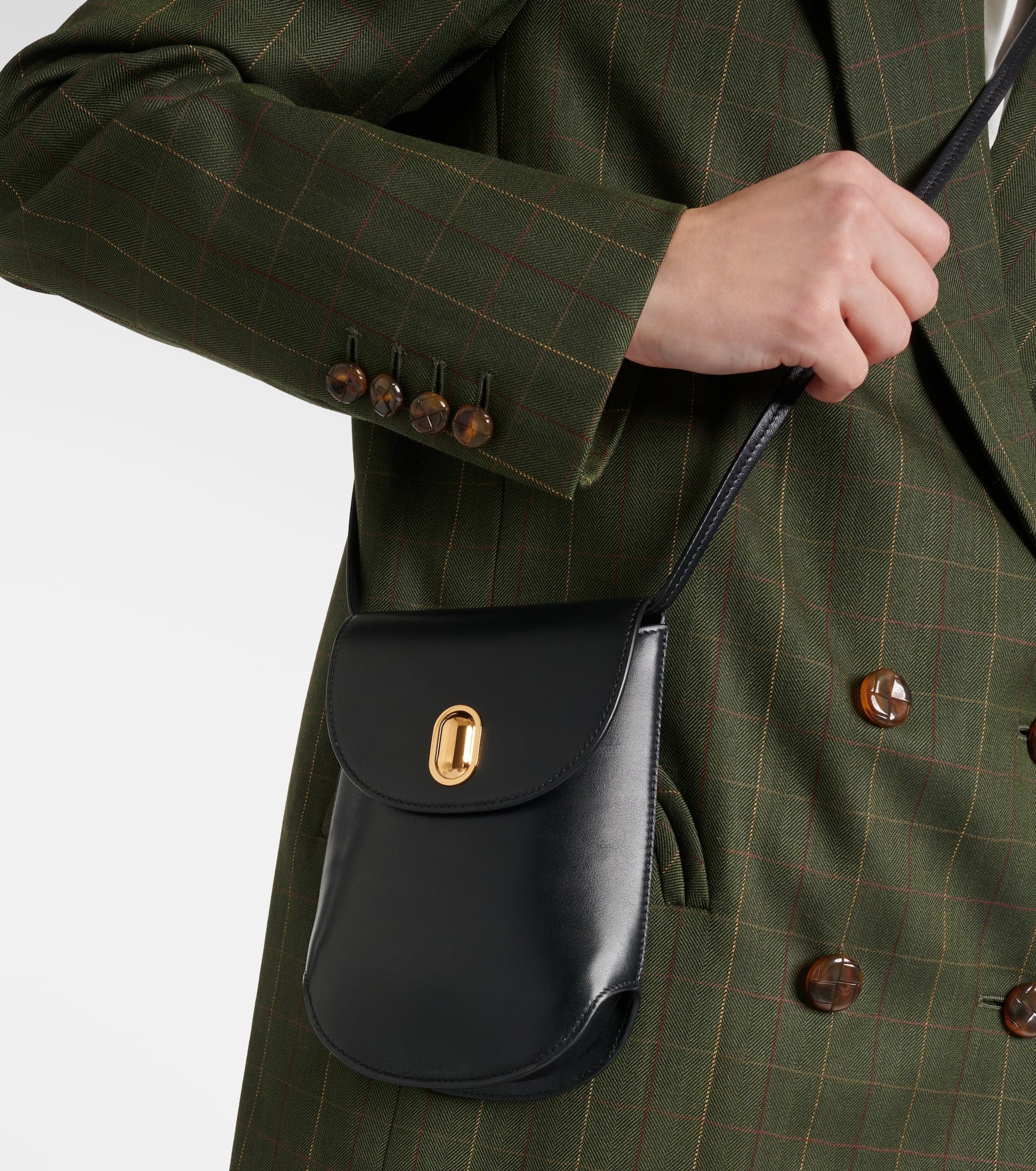 Tondo leather crossbody bag - 2