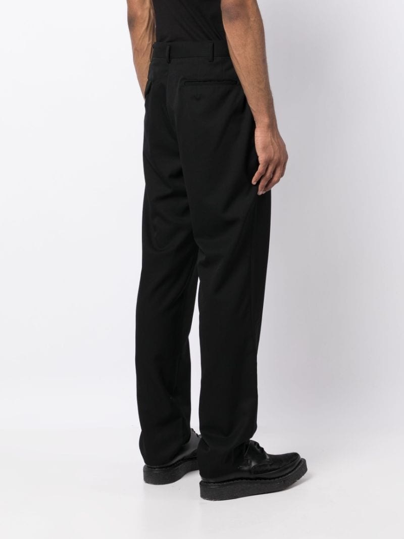 tailored-cut wool trousers - 4