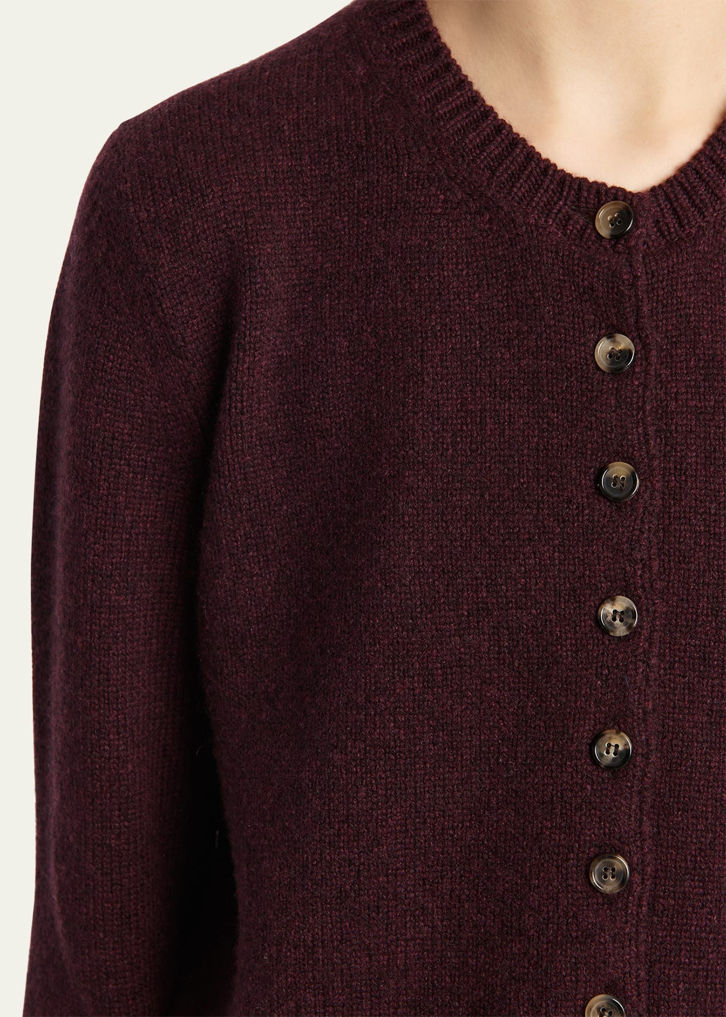 Everheart Cashmere Crewneck Cardigan - 5