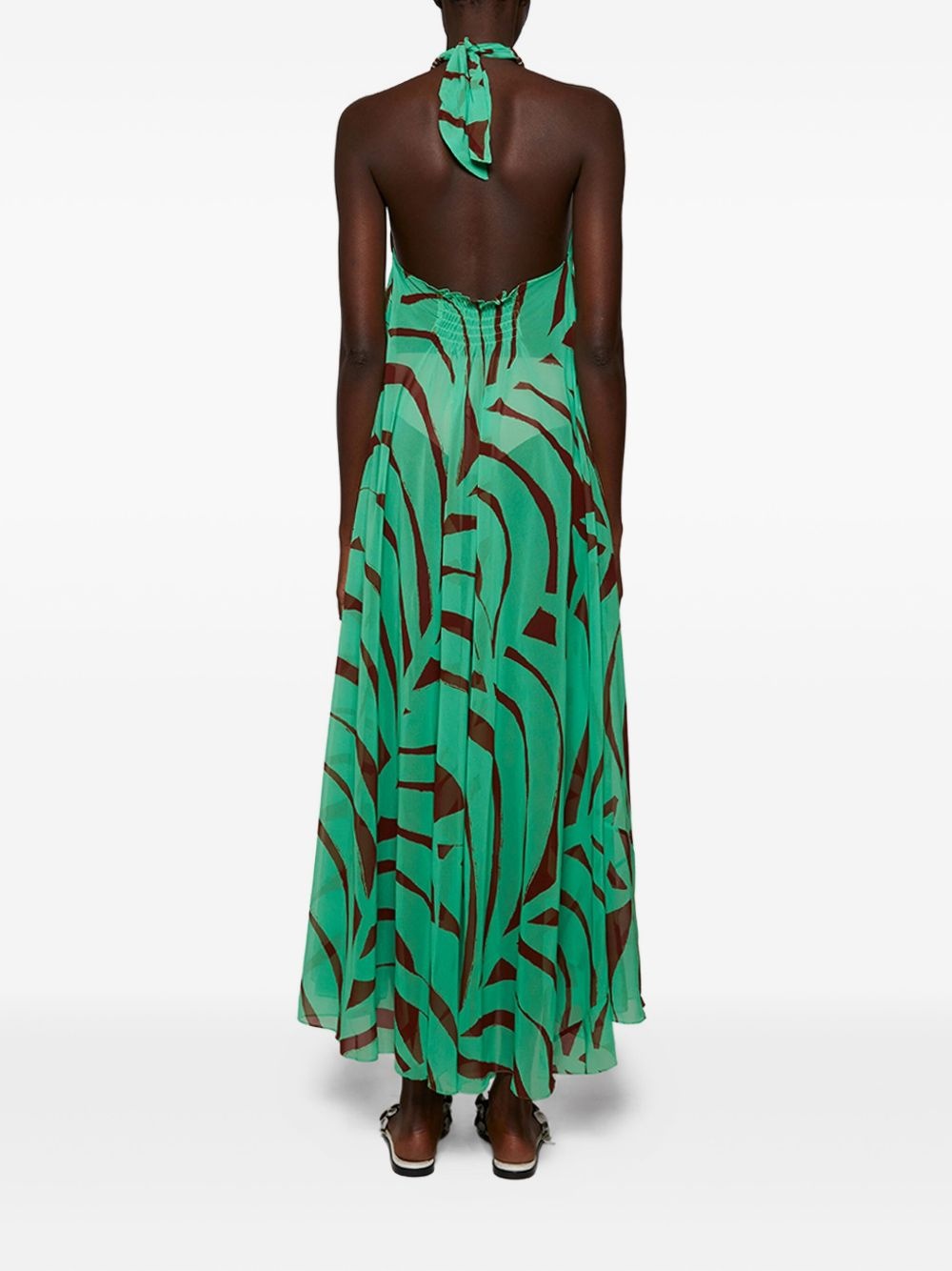 abstract-print midi dress - 4