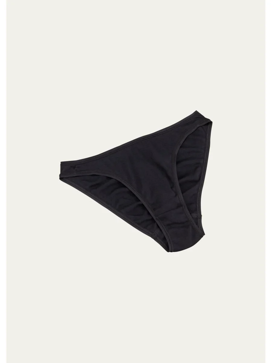 Seamless High-Cut Cotton Briefs - 1