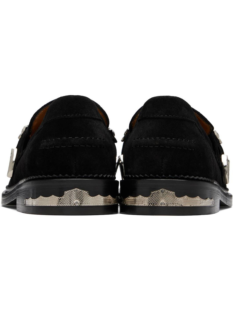 SSENSE Exclusive Black Metal Loafers 2