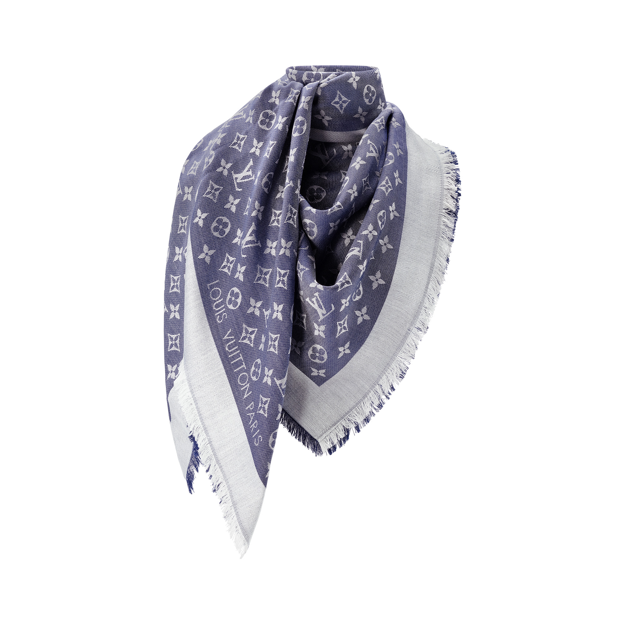 Monogram Denim Shawl - 2