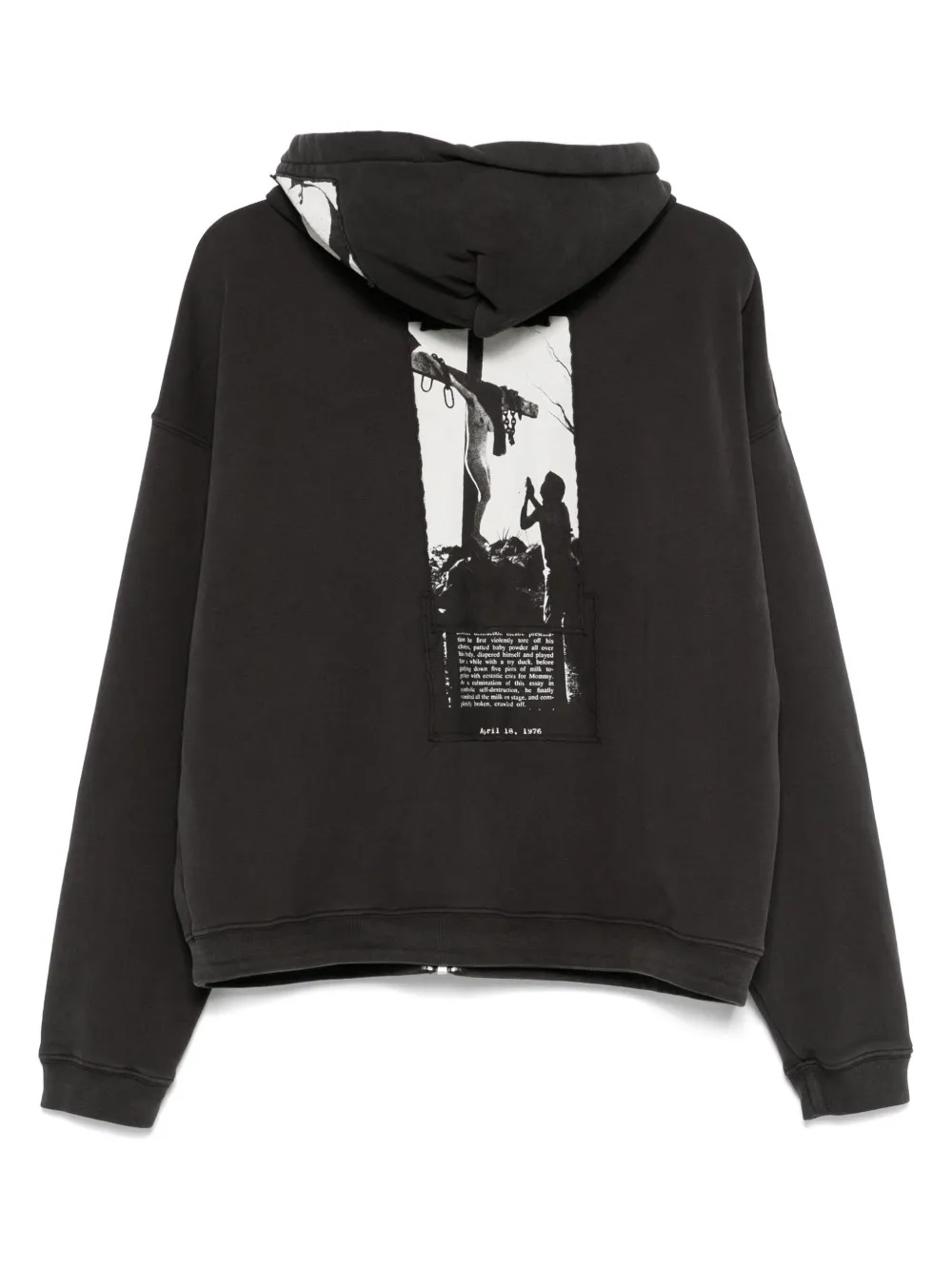 ENFANTS RICHES DEPRIMES - Men Artist Defends Baggy Assemblage Zip Hoodie - 2