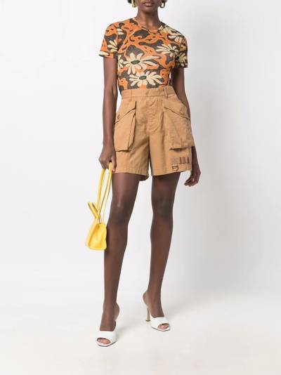 DSQUARED2 high-waisted cotton shorts outlook