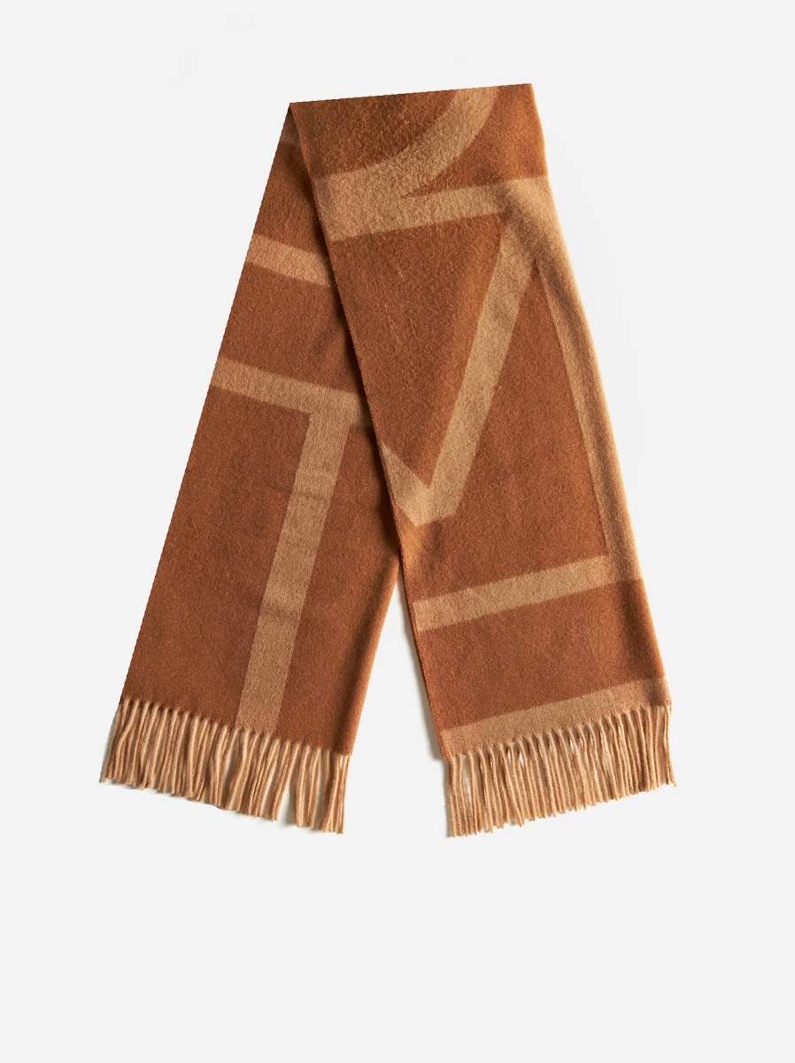 Monogram wool scarf - 3