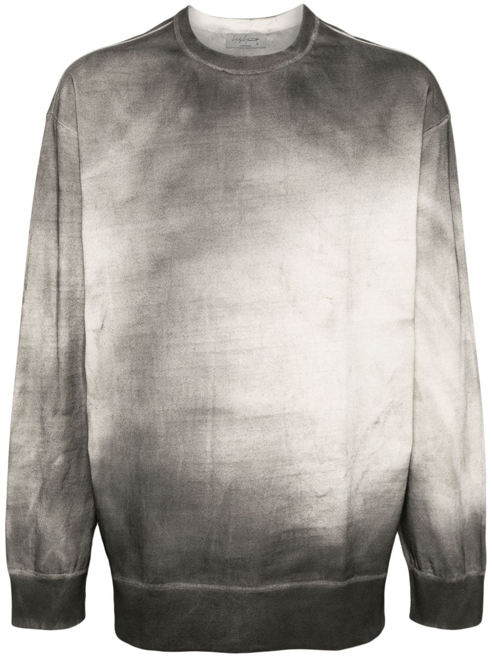 washed-effect cotton sweatshirt - 1