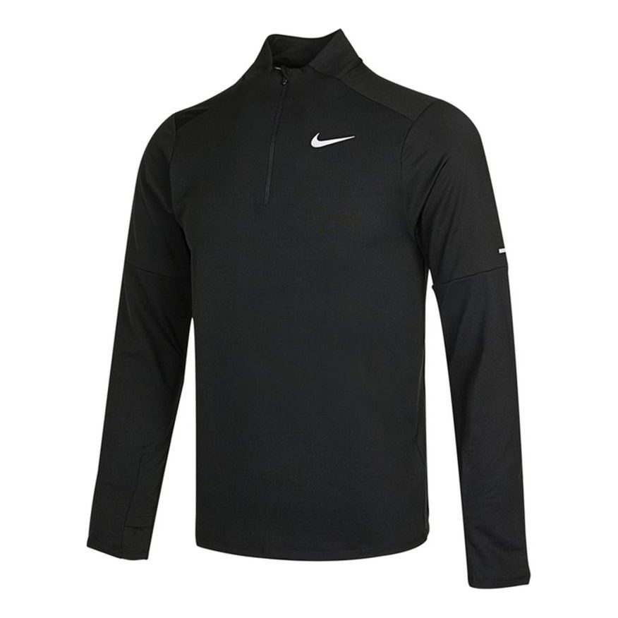 Nike Nk Df Elmnt Top Hz Casual Breathable Sports Long Sleeves Black DD4757-010 - 1