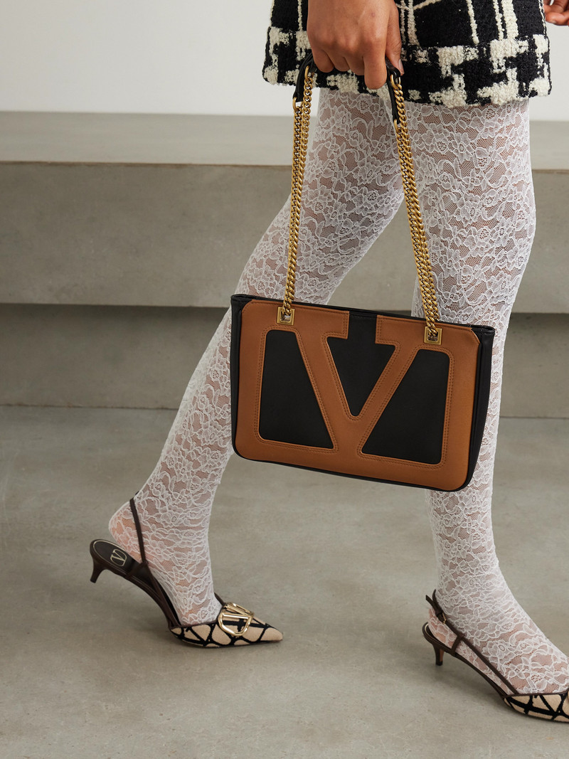 Valentino Viva Superstar Two-tone Leather Shoulder Bag outlook