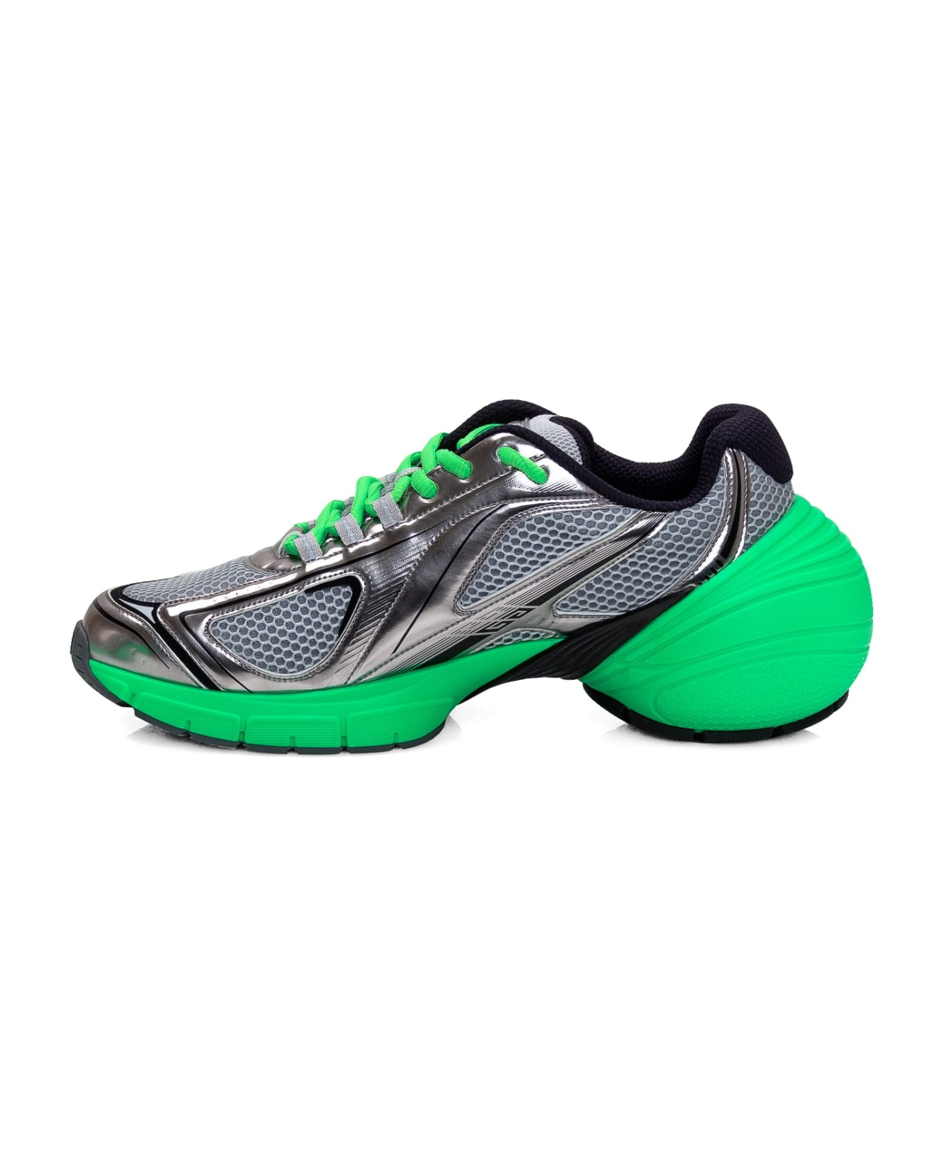 Green And Silver Tk-mx Runner Sneakers - 4