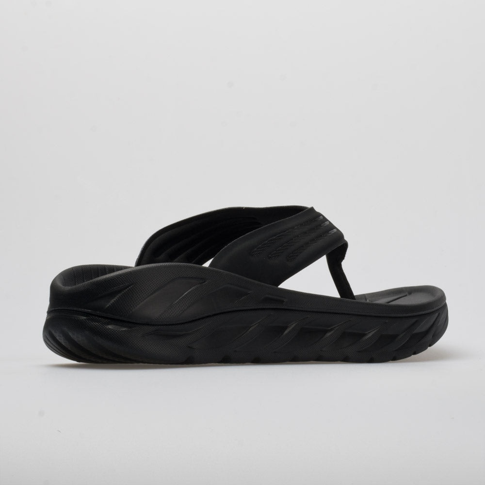 HOKA Ora Recovery Flip Men's Black/Dark Gull Gray - 6