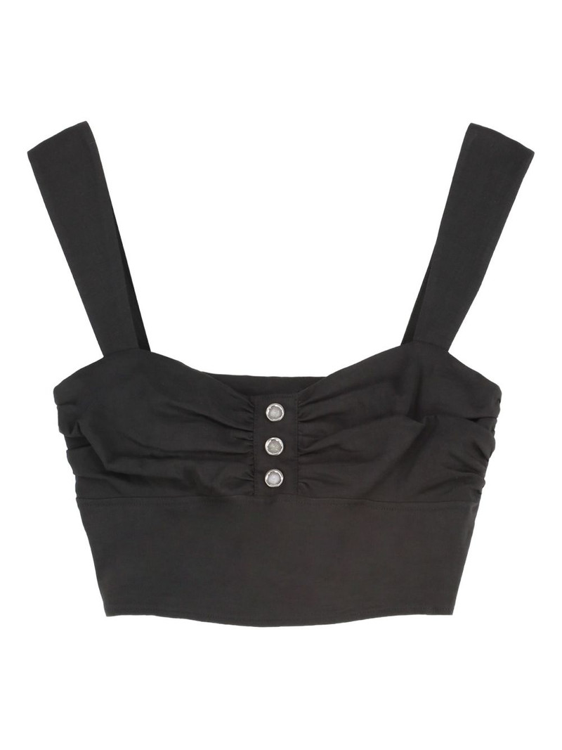 button-detailed gathered top 1