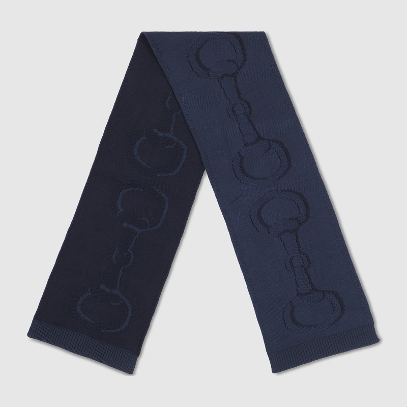 GUCCI Wool scarf with Horsebit detail outlook