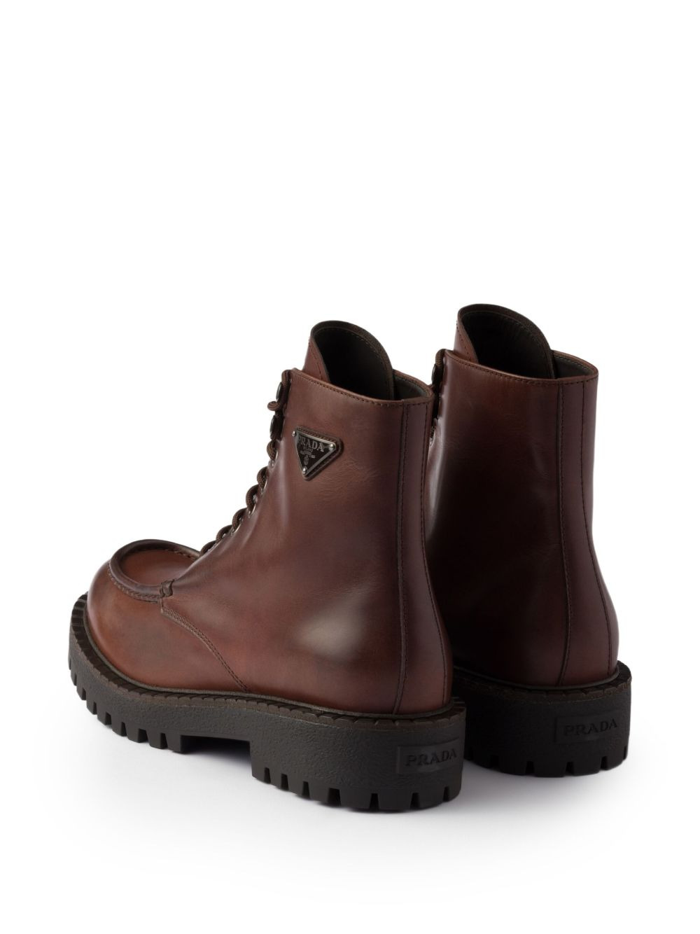 lace-up lug-sole boots - 3