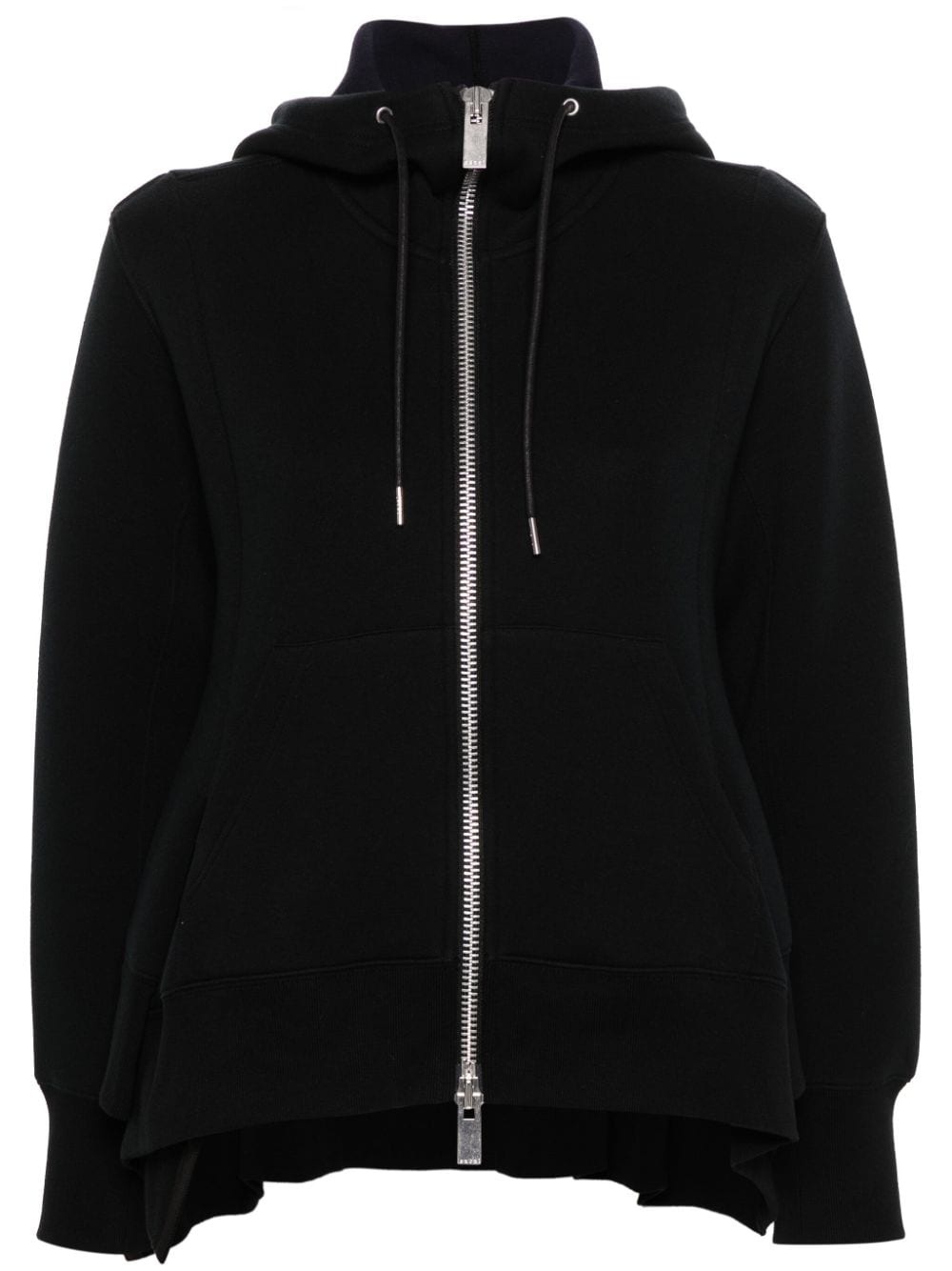 asymmetric zip-up hoodie - 1