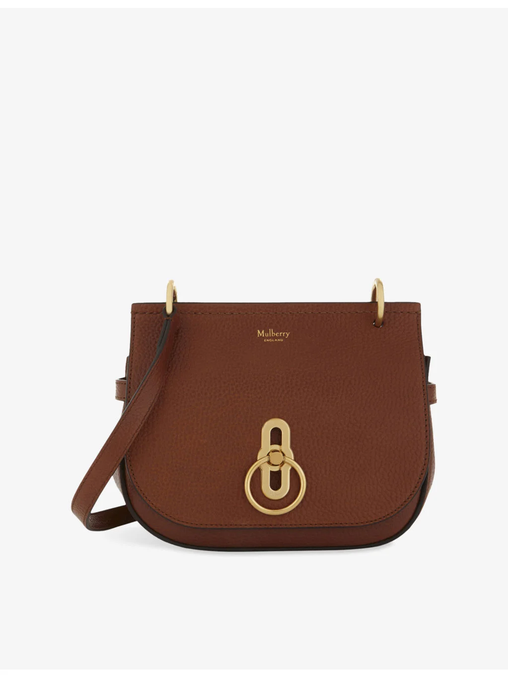 Amberley Small Pebbled-Leather Satchel Bag - 1