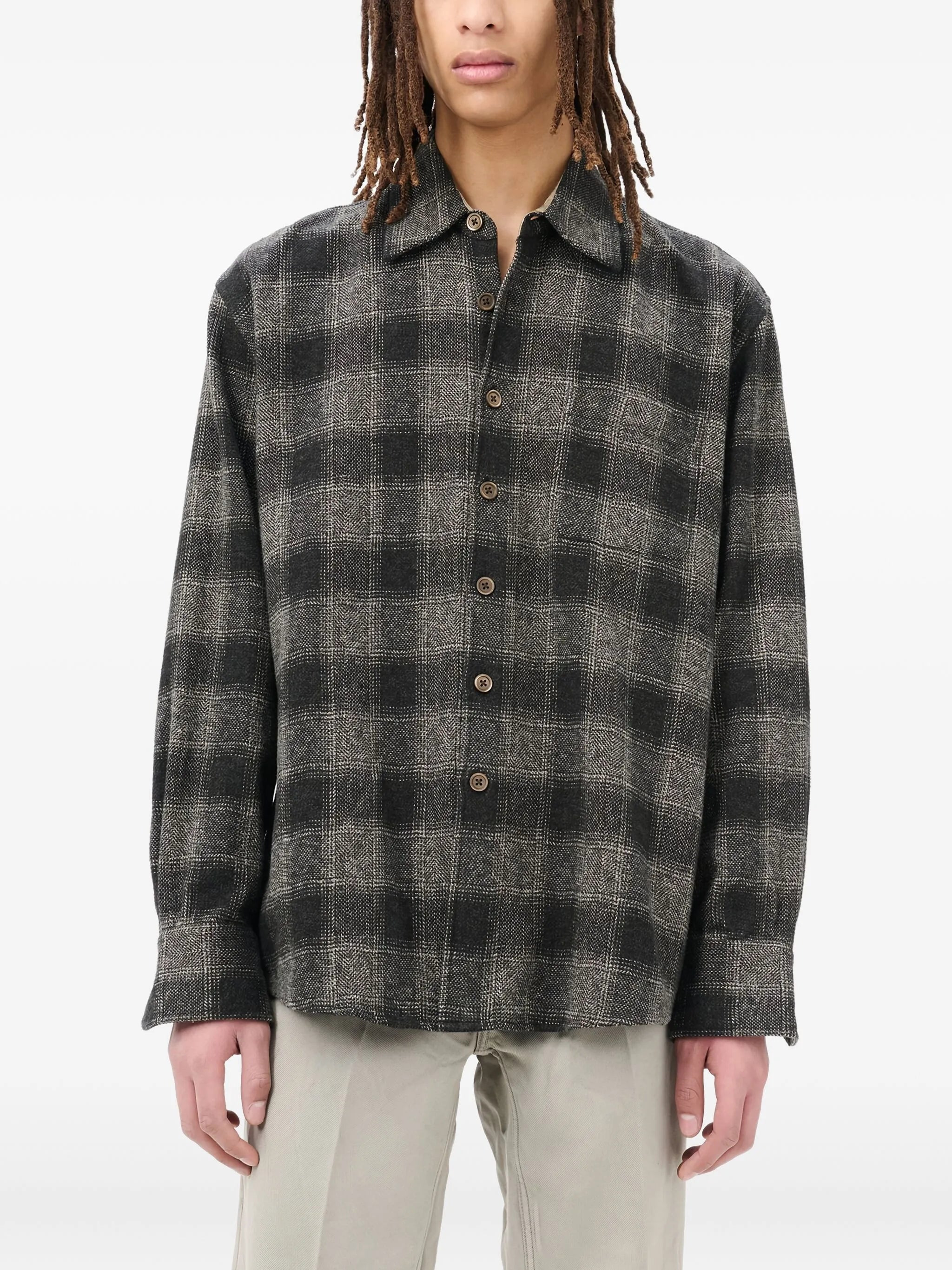 Our Legacy Checked Cotton Shirt - 4