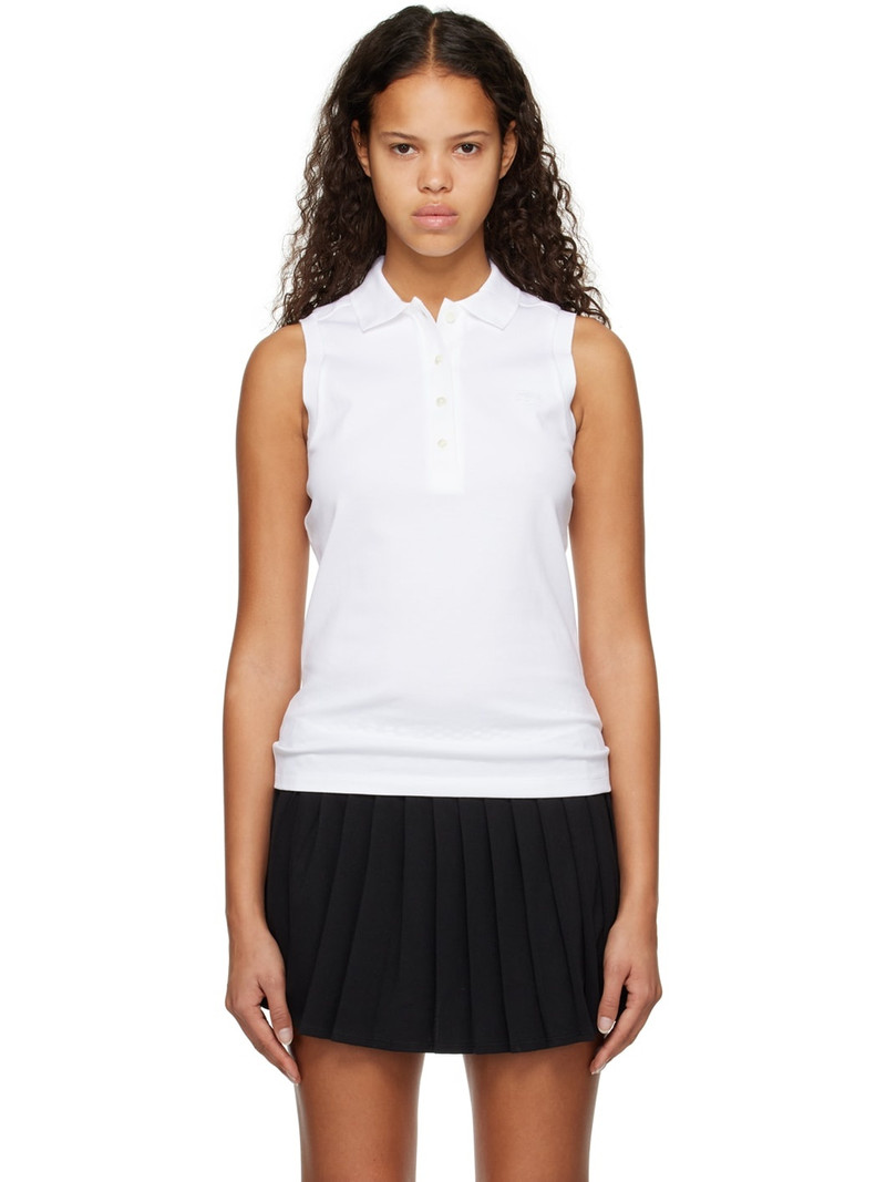 White Spread Collar Polo 1