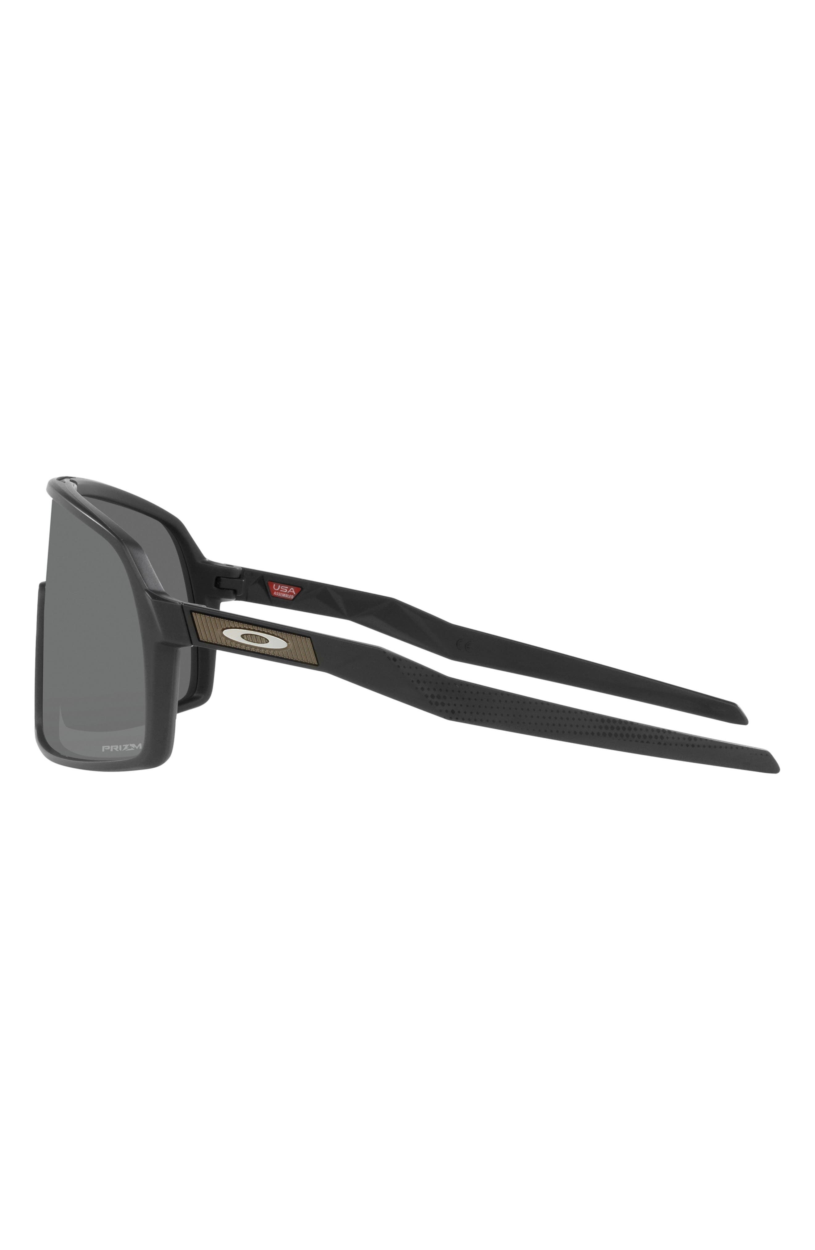 Oakley Sutro 128mm Shield Sunglasses in Shiny Black at Nordstrom - 3