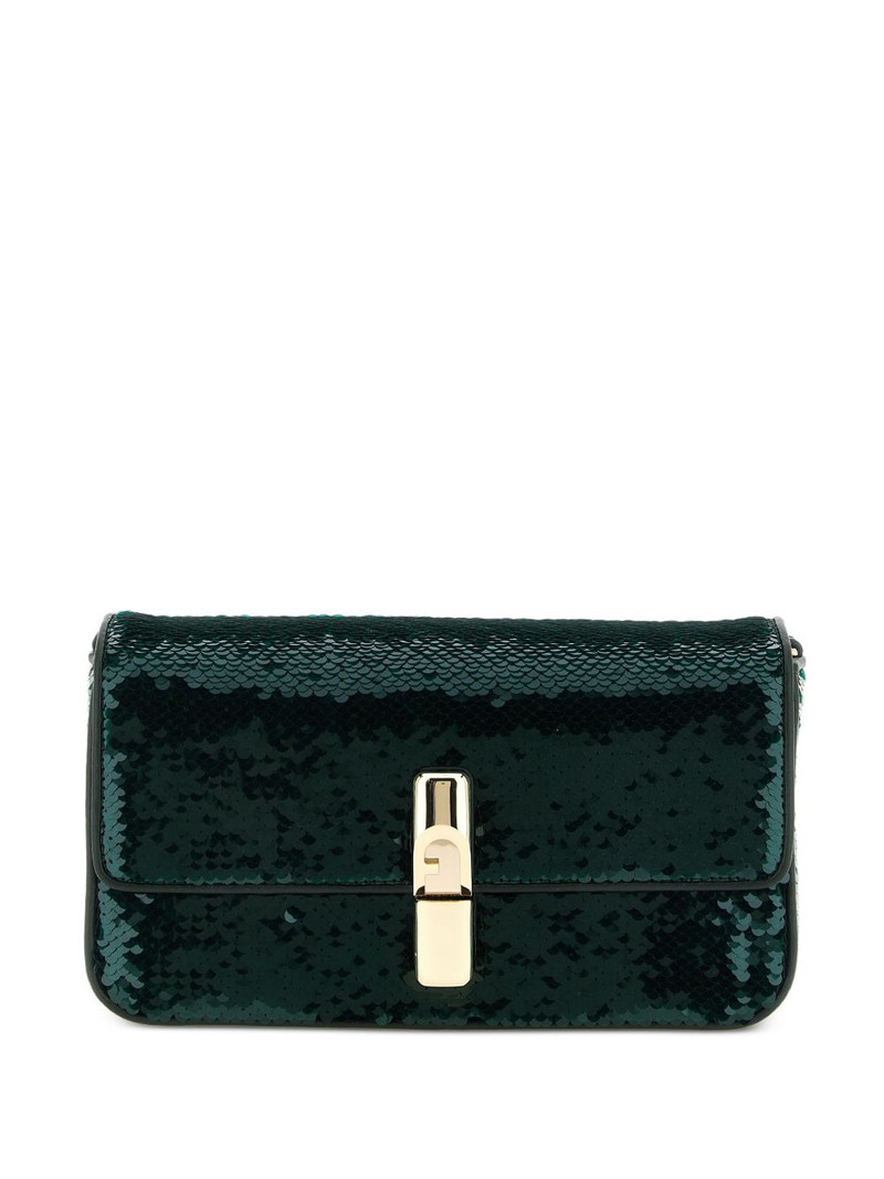 small Iride sequined flap cross-body bag 1