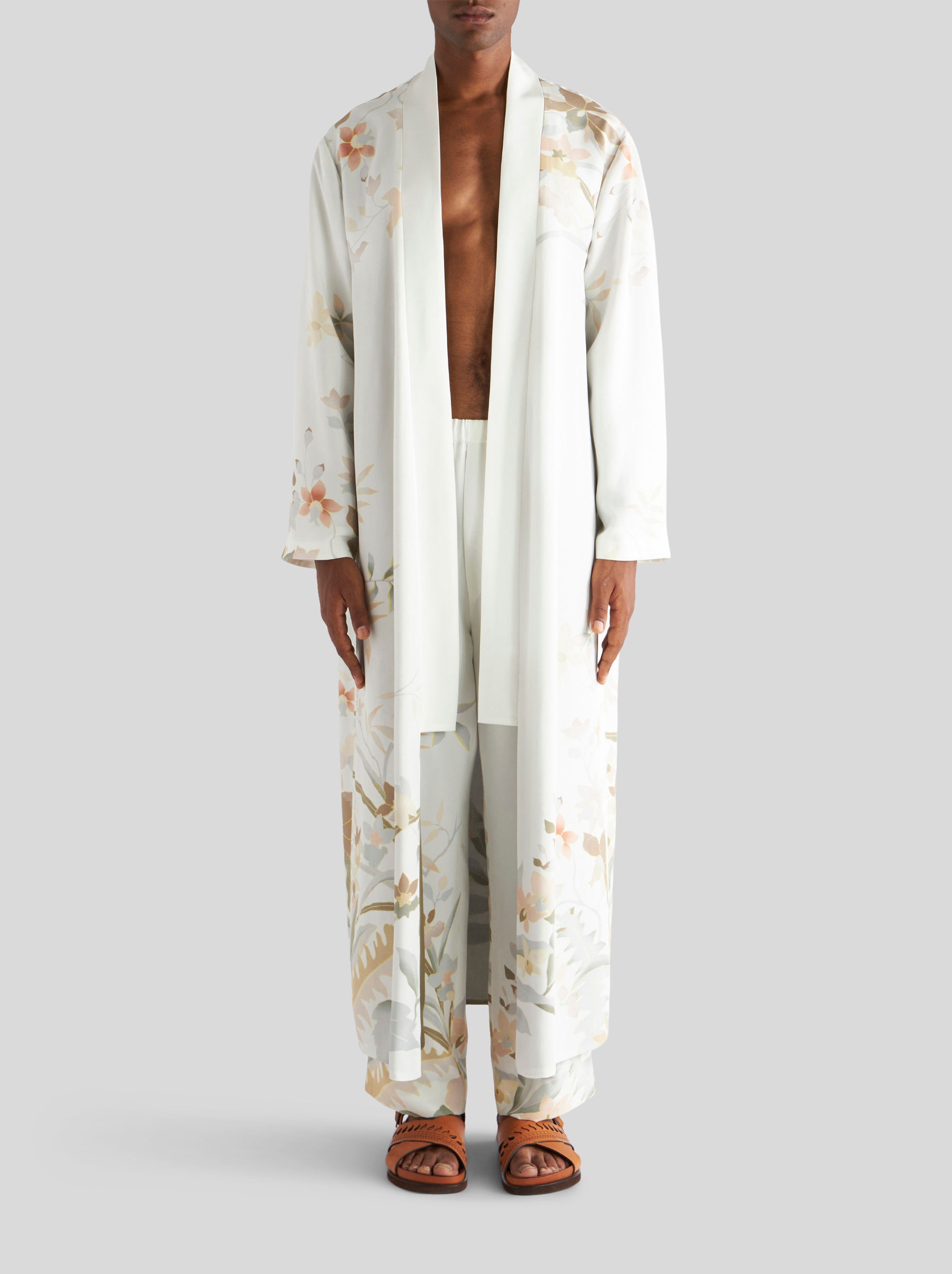 KIMONO-STYLE COAT WITH SHAWL LAPEL - 3