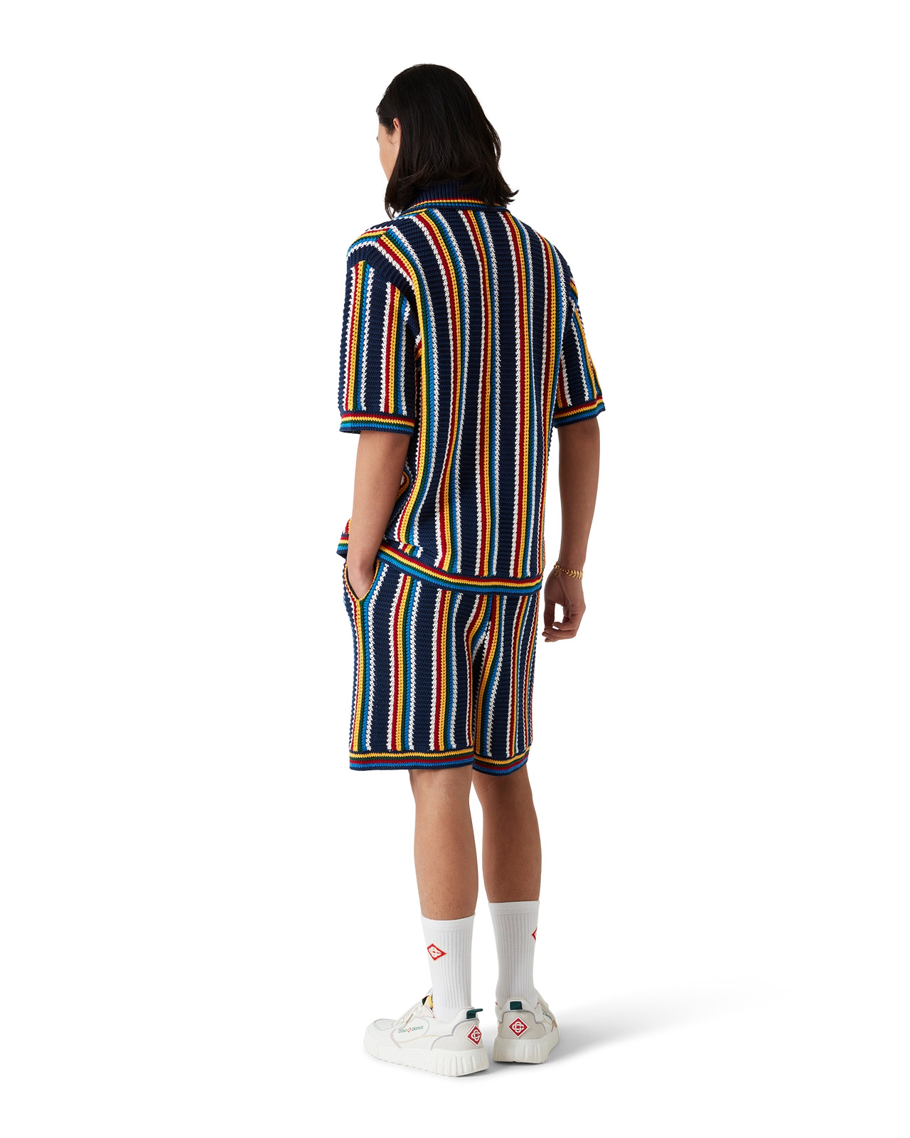 Stripe Crochet Shorts | Casablanca Paris - 3