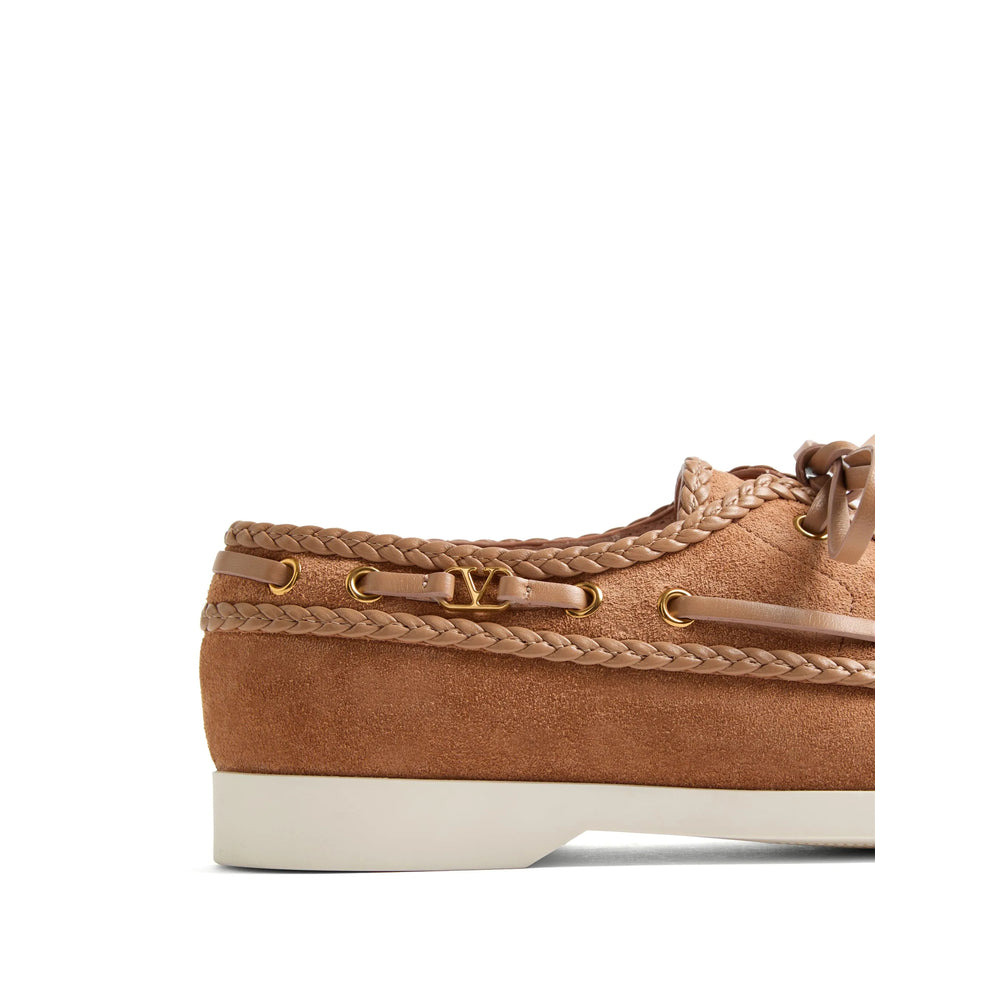 Valentino Garavani Brown Loafers Women - 3