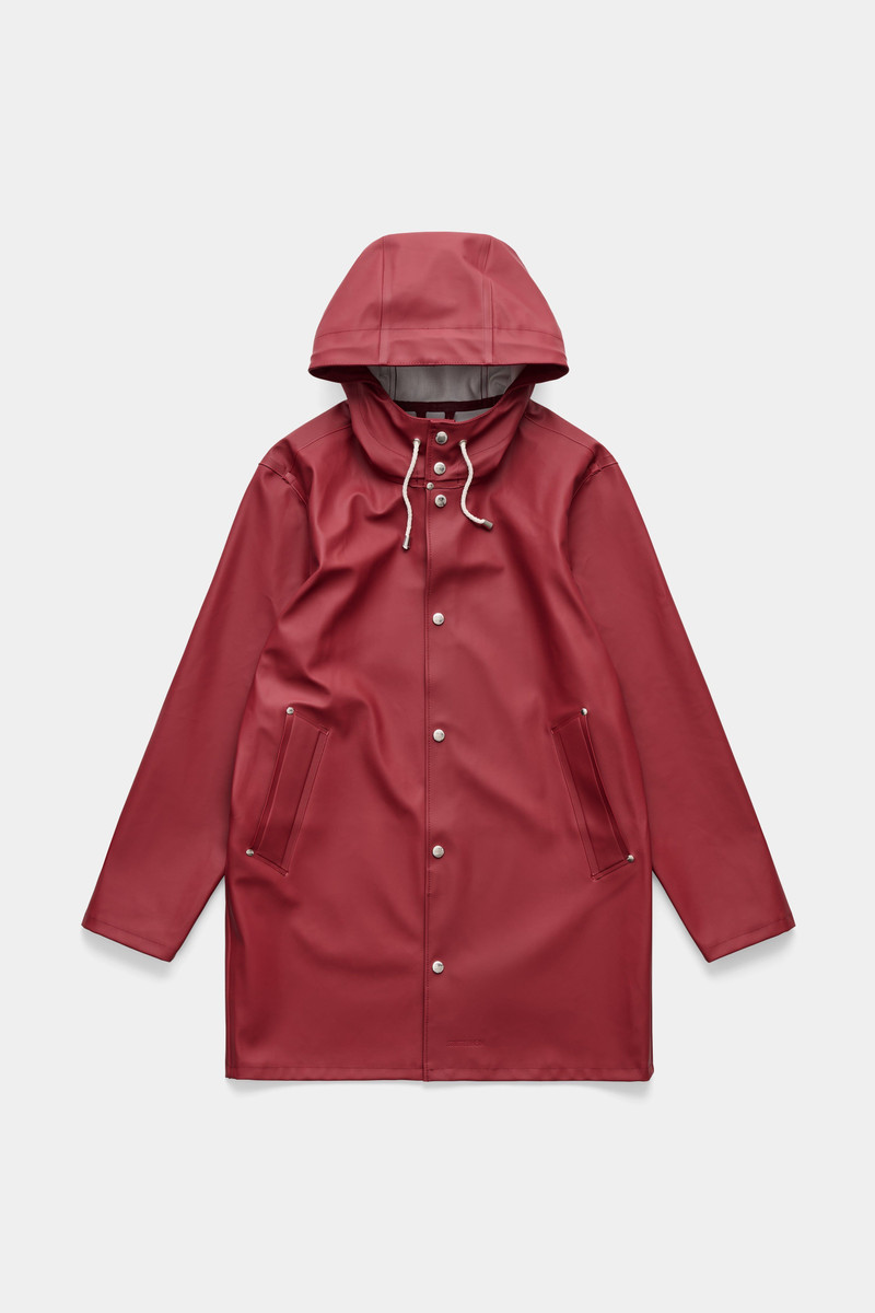 Stockholm Raincoat Burgundy 4