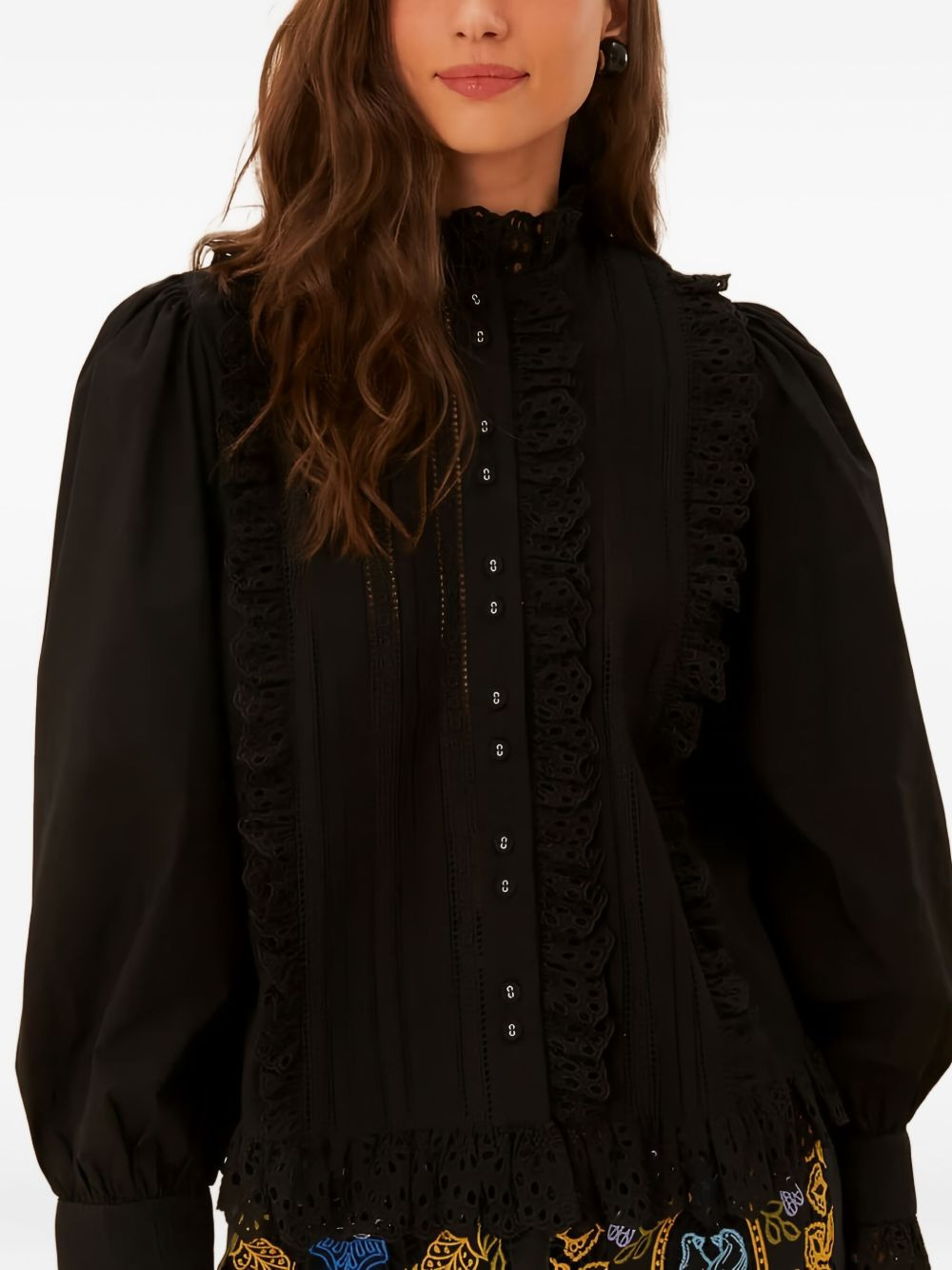 cotton laced shirt - 5