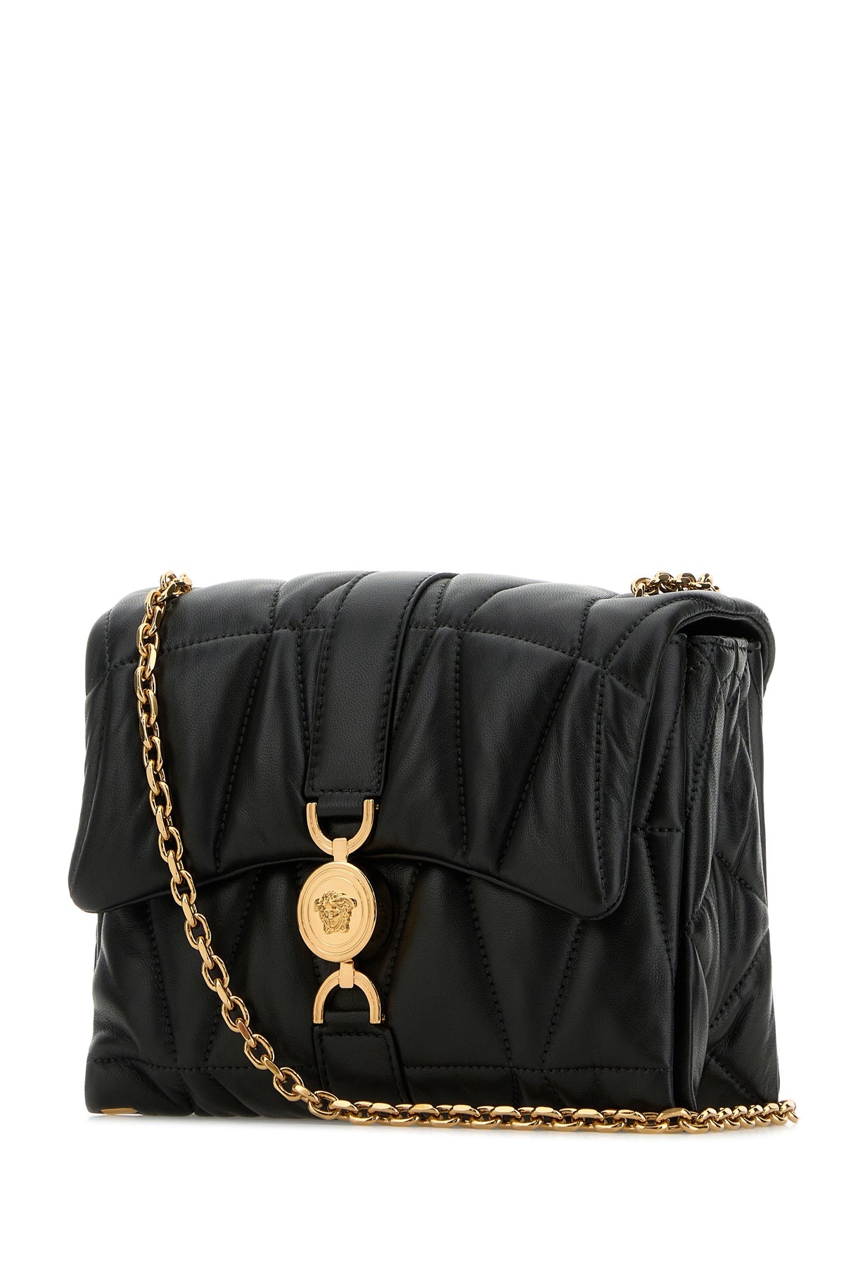 Black nappa leather Kleio shoulder bag - 2