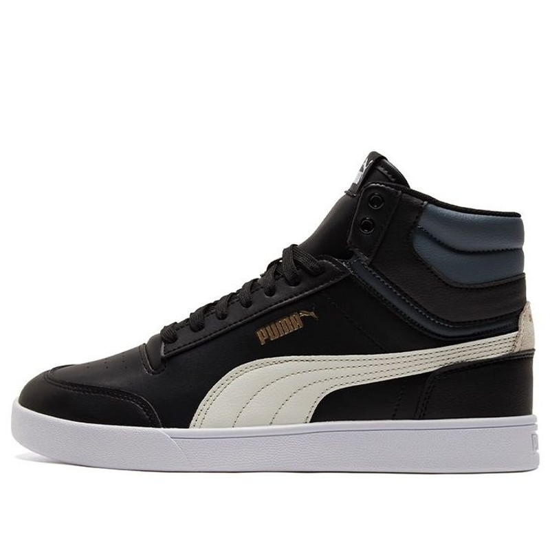 PUMA Unisex Shuffle Mid-Top Sneakers Black/White 380748-07 - 1