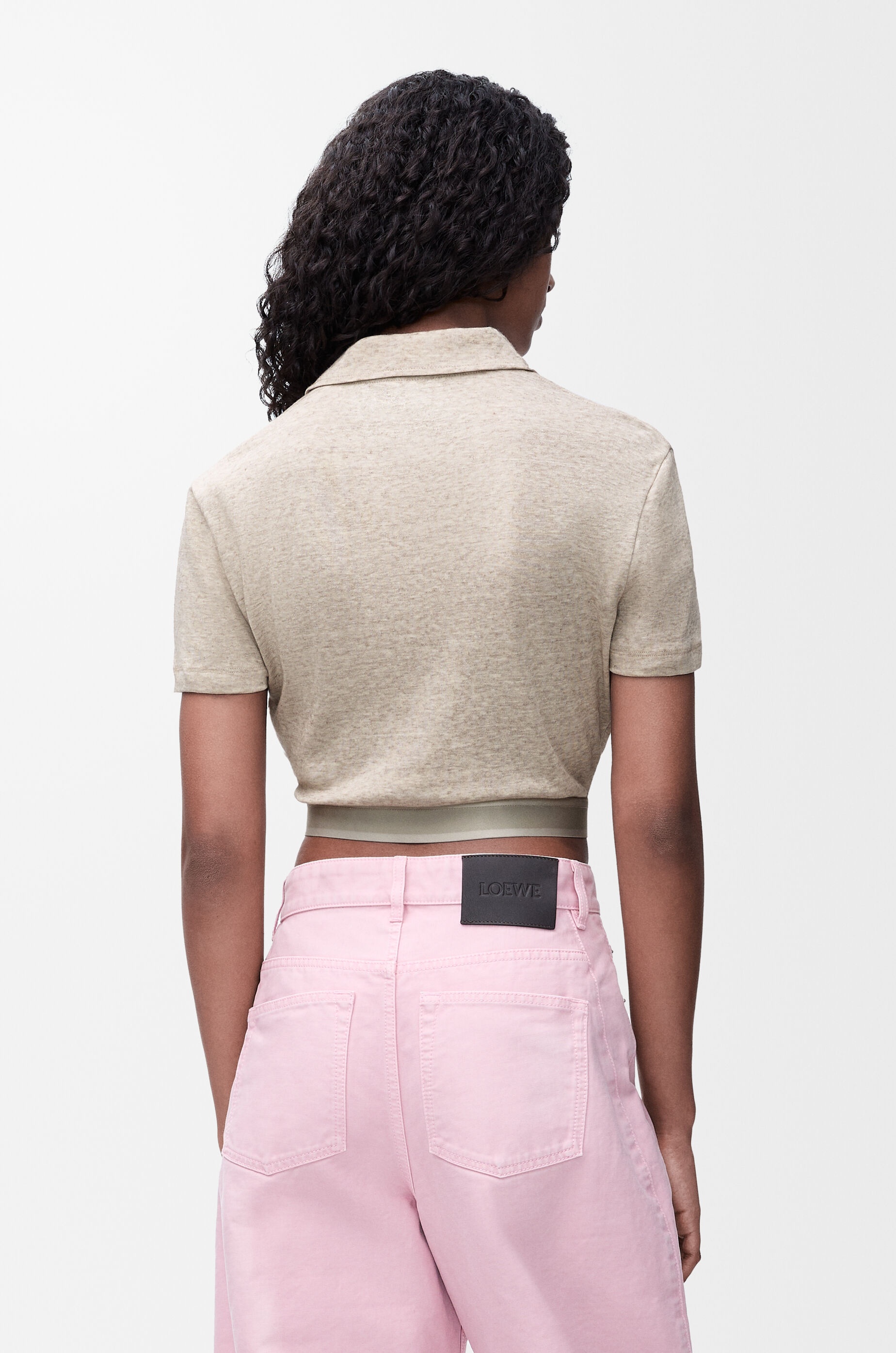 Cropped polo in cotton and wool - 4