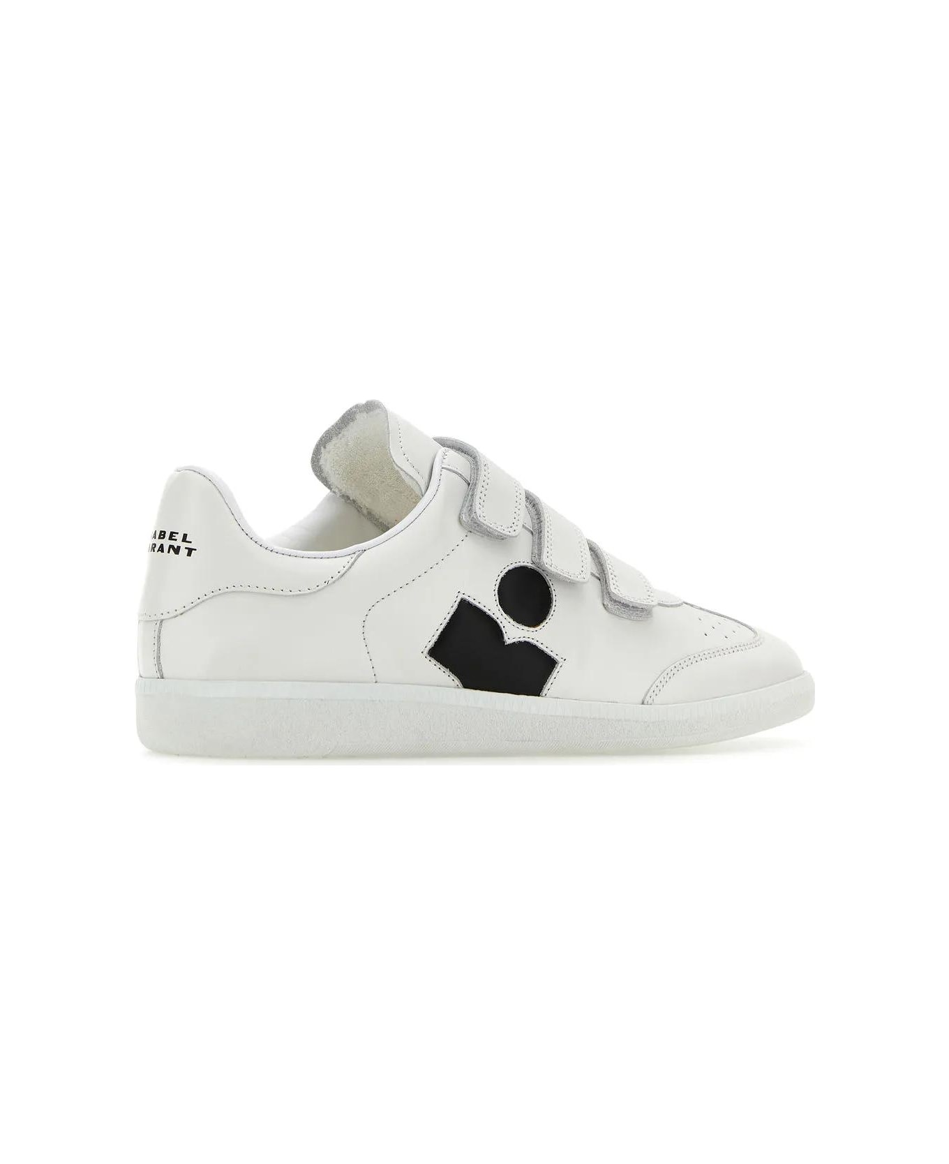 White Leather Logo Classic Sn Sneakers - 3