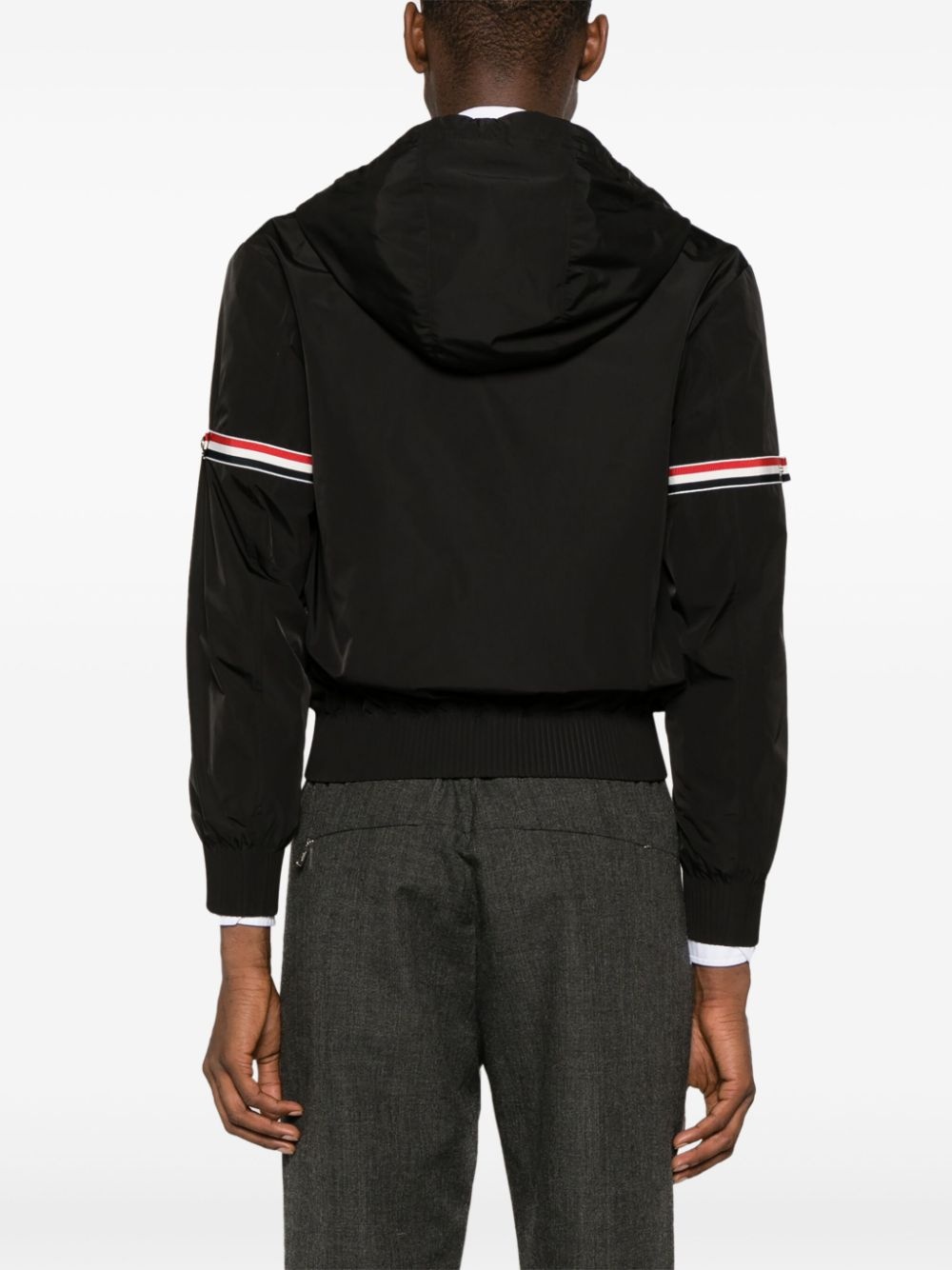 RWB-stripe hooded jacket - 4