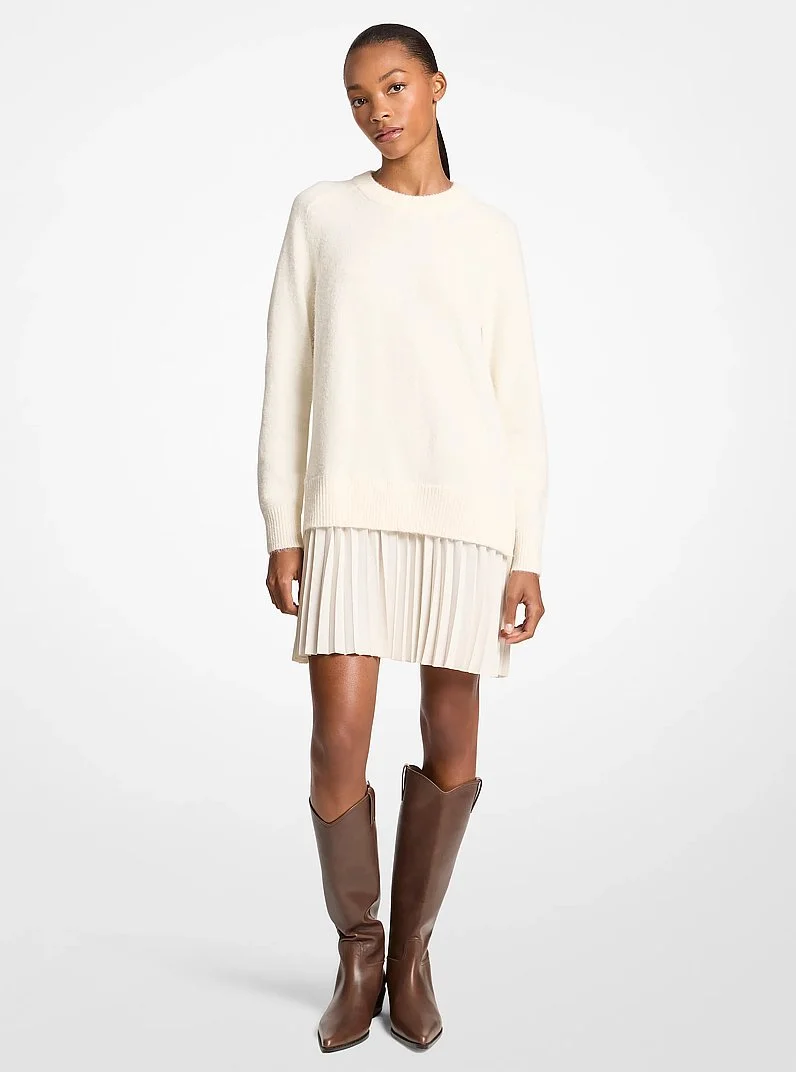 Knit Sweater Dress - 1
